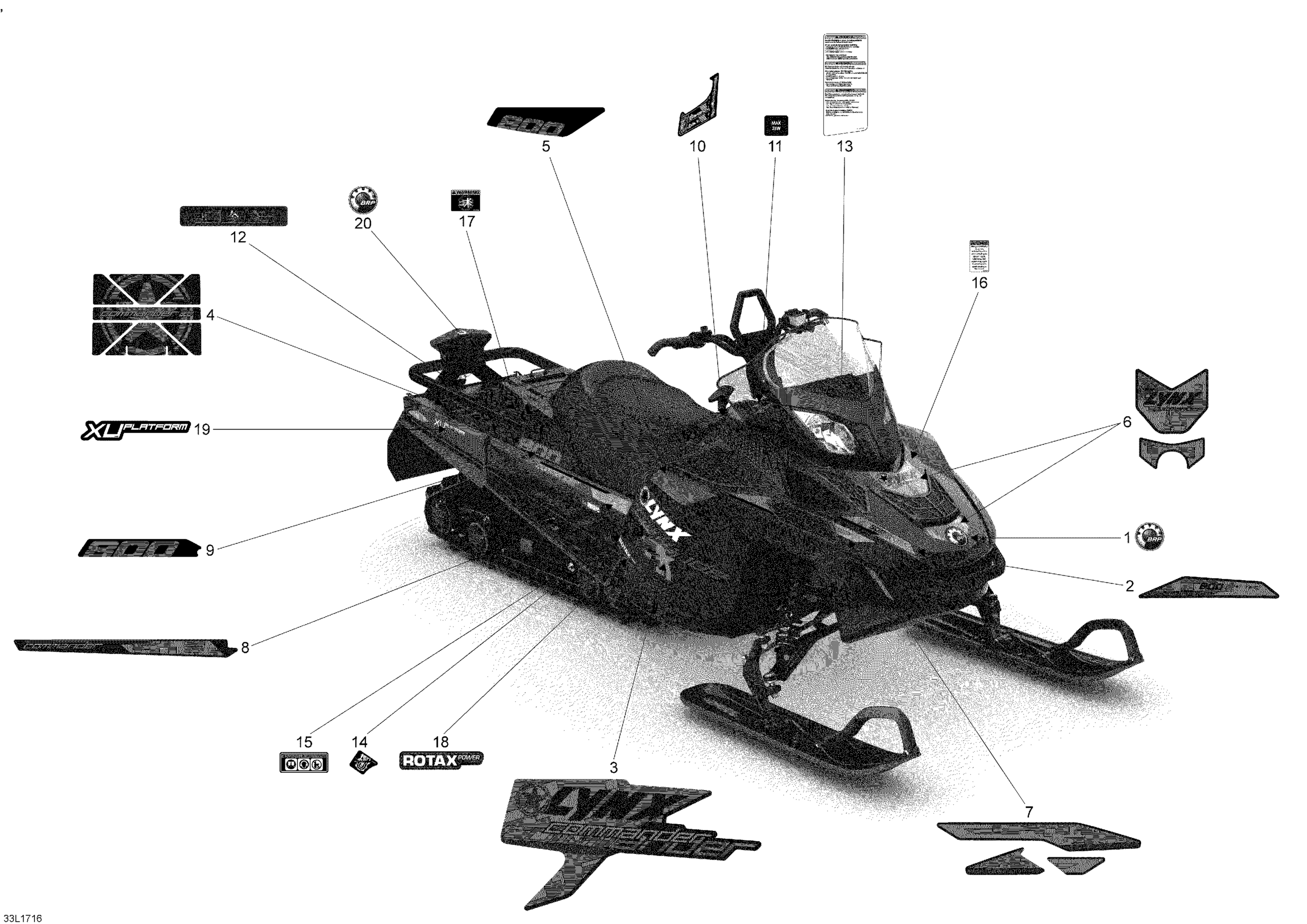 Схема узла: Decals 800 ETEC