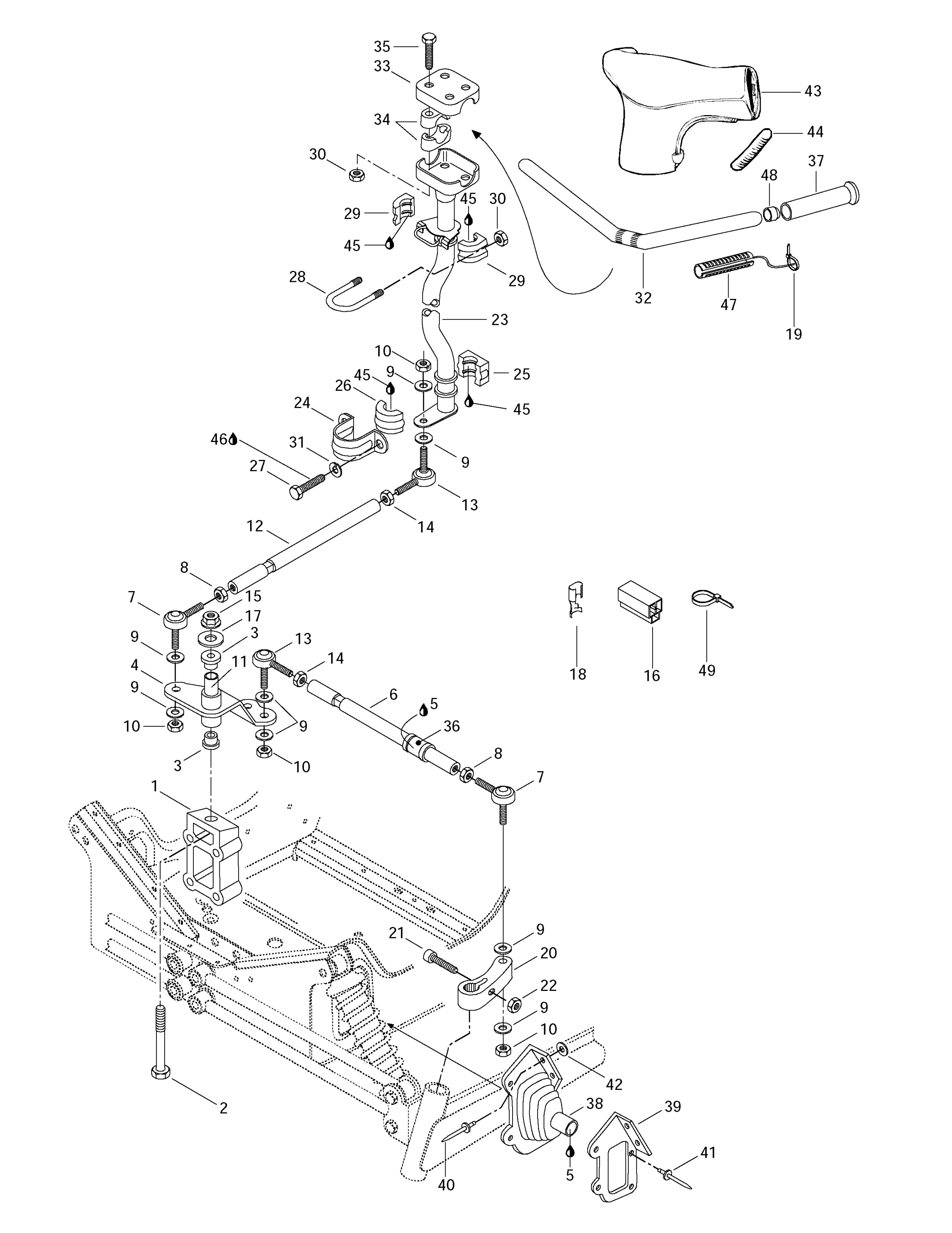 Схема узла: Steering System (MX Z 440 LC)