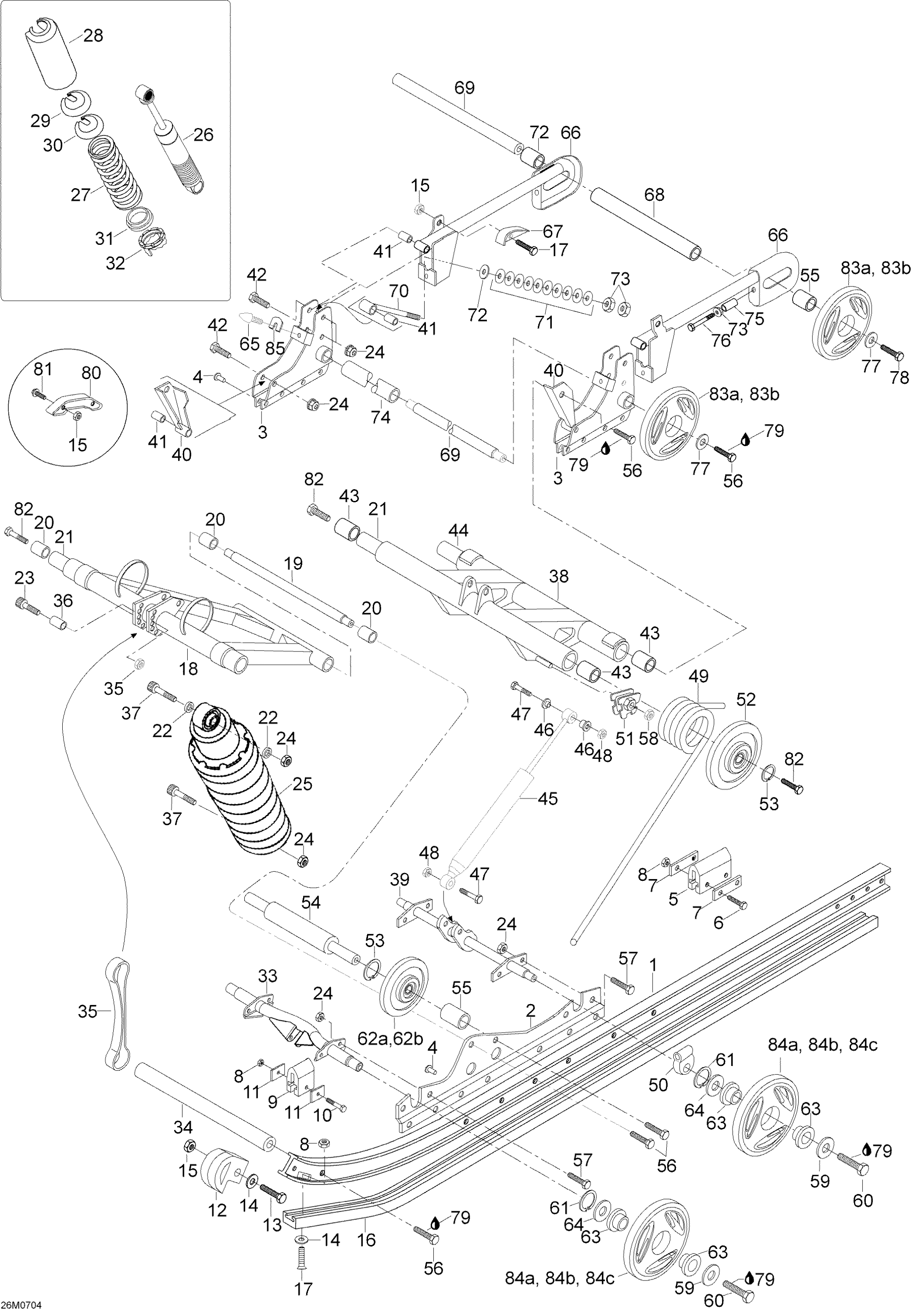 Схема узла: Rear Suspension