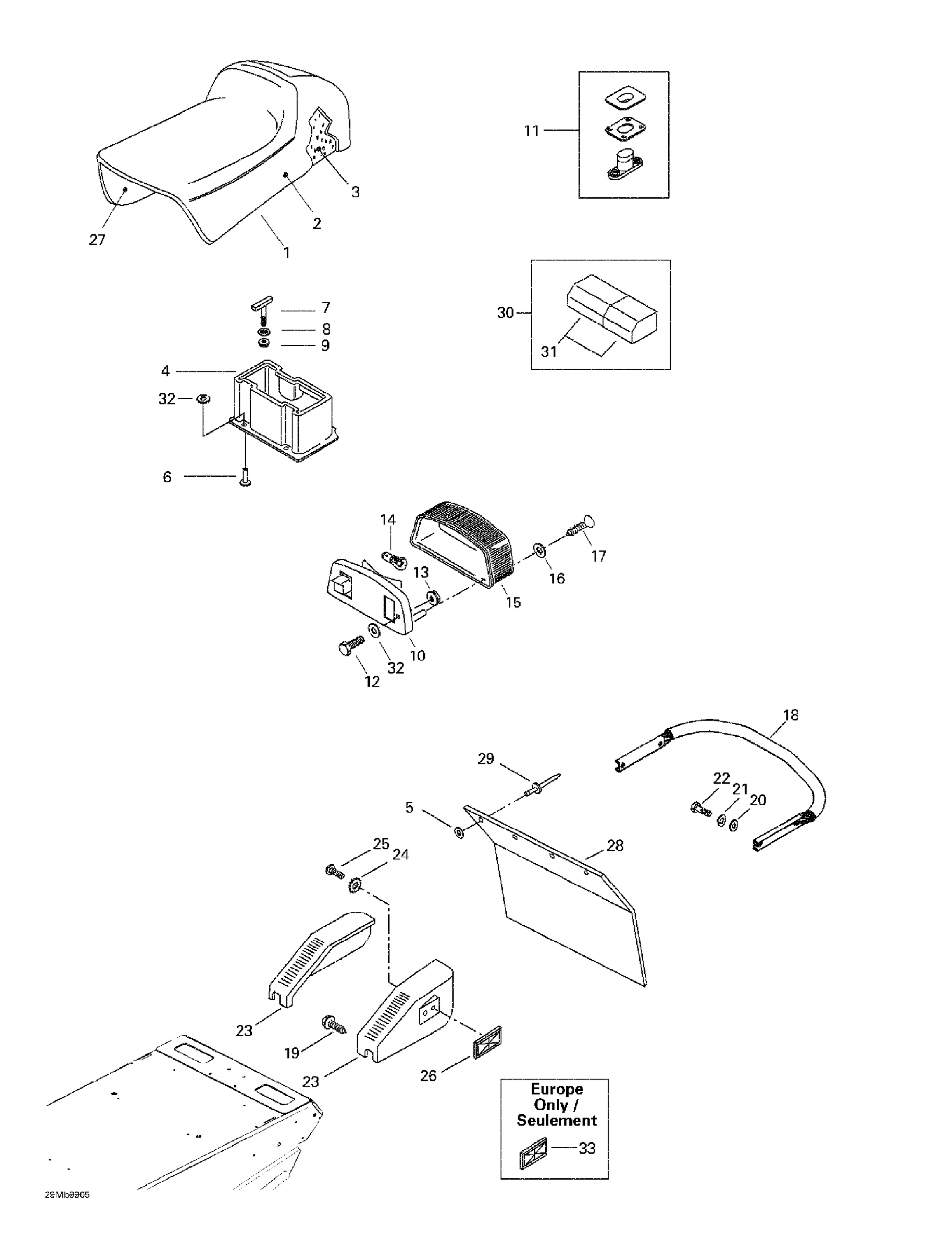 Схема узла: Seat And Accessories