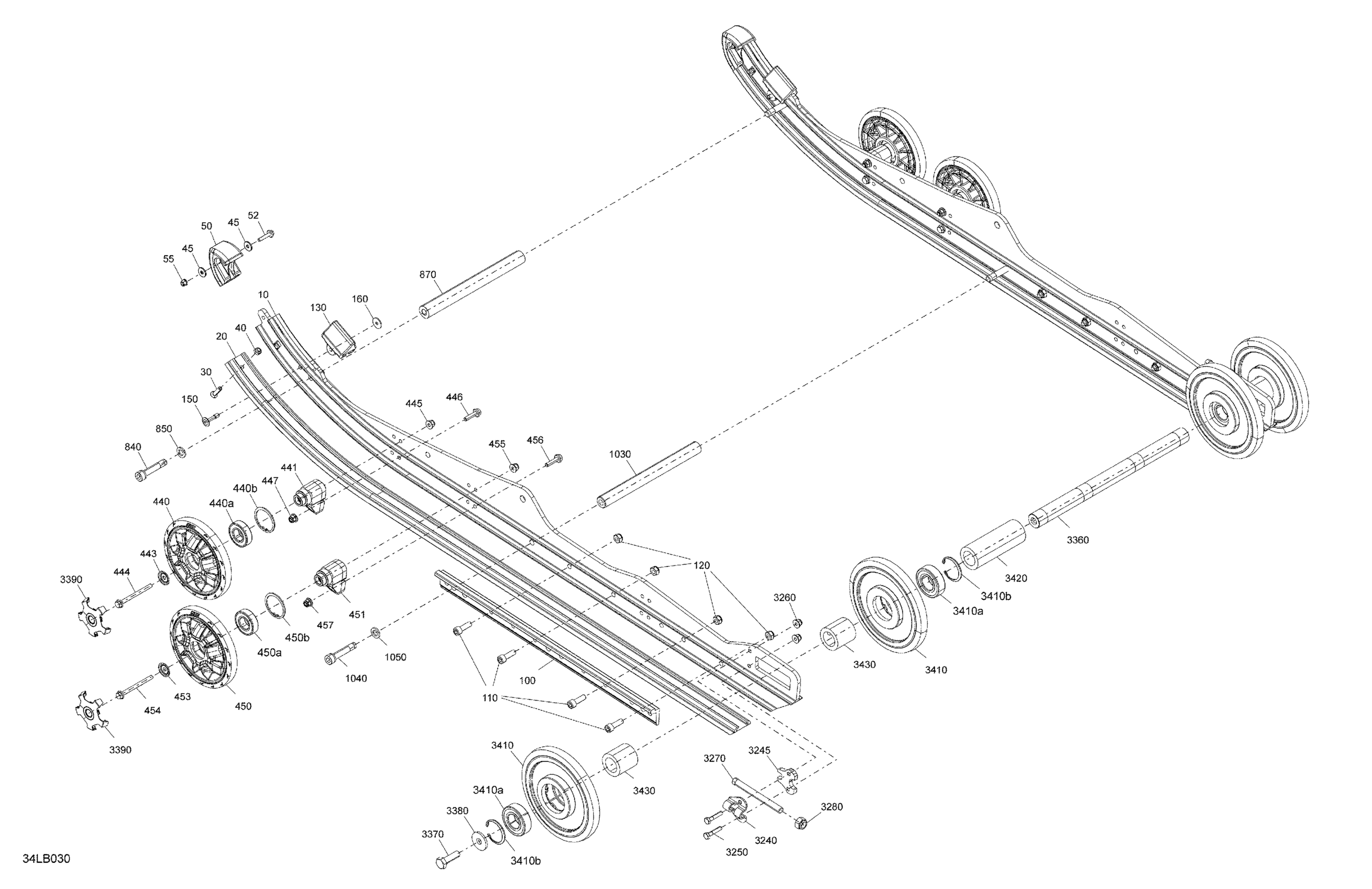 Схема узла: Suspension - Rear - Lower Section