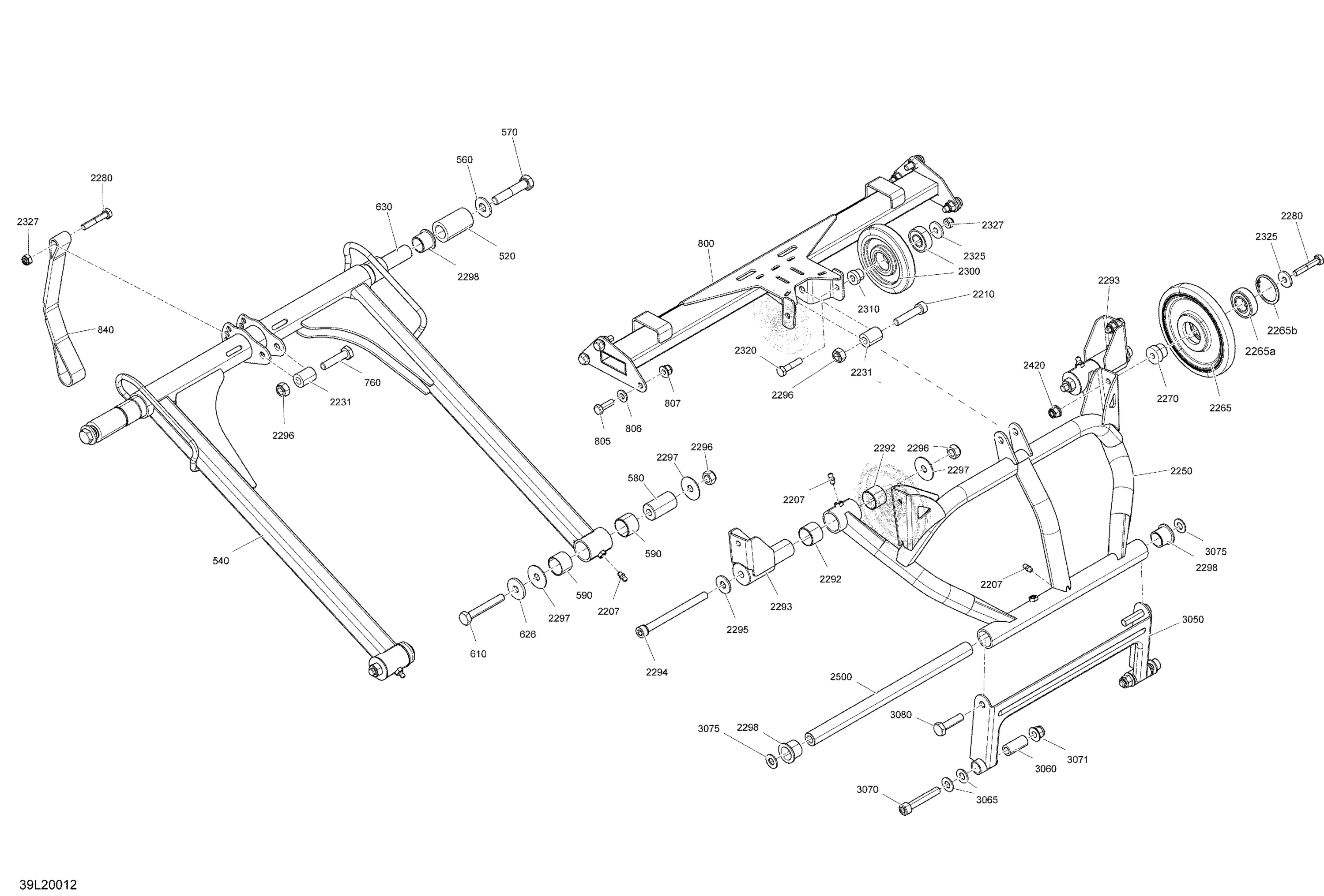 Схема узла: Suspension, Rear - System - Upper Section
