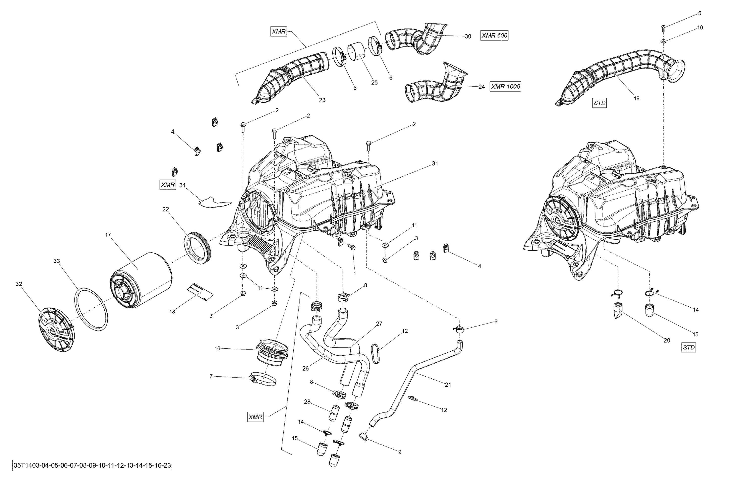Схема узла: Air Intake _35T1423