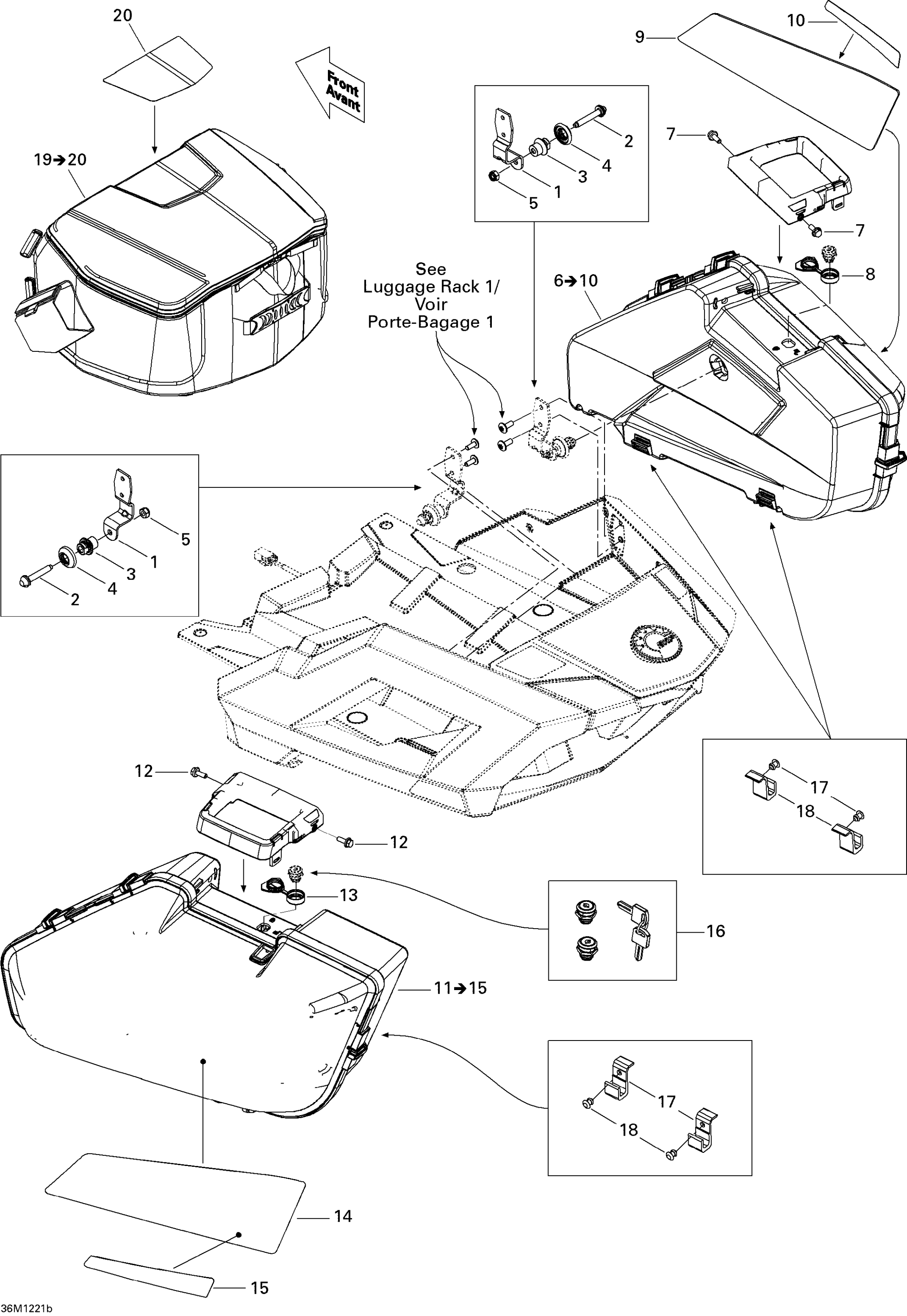 Схема узла: Luggage Rack 2_SE