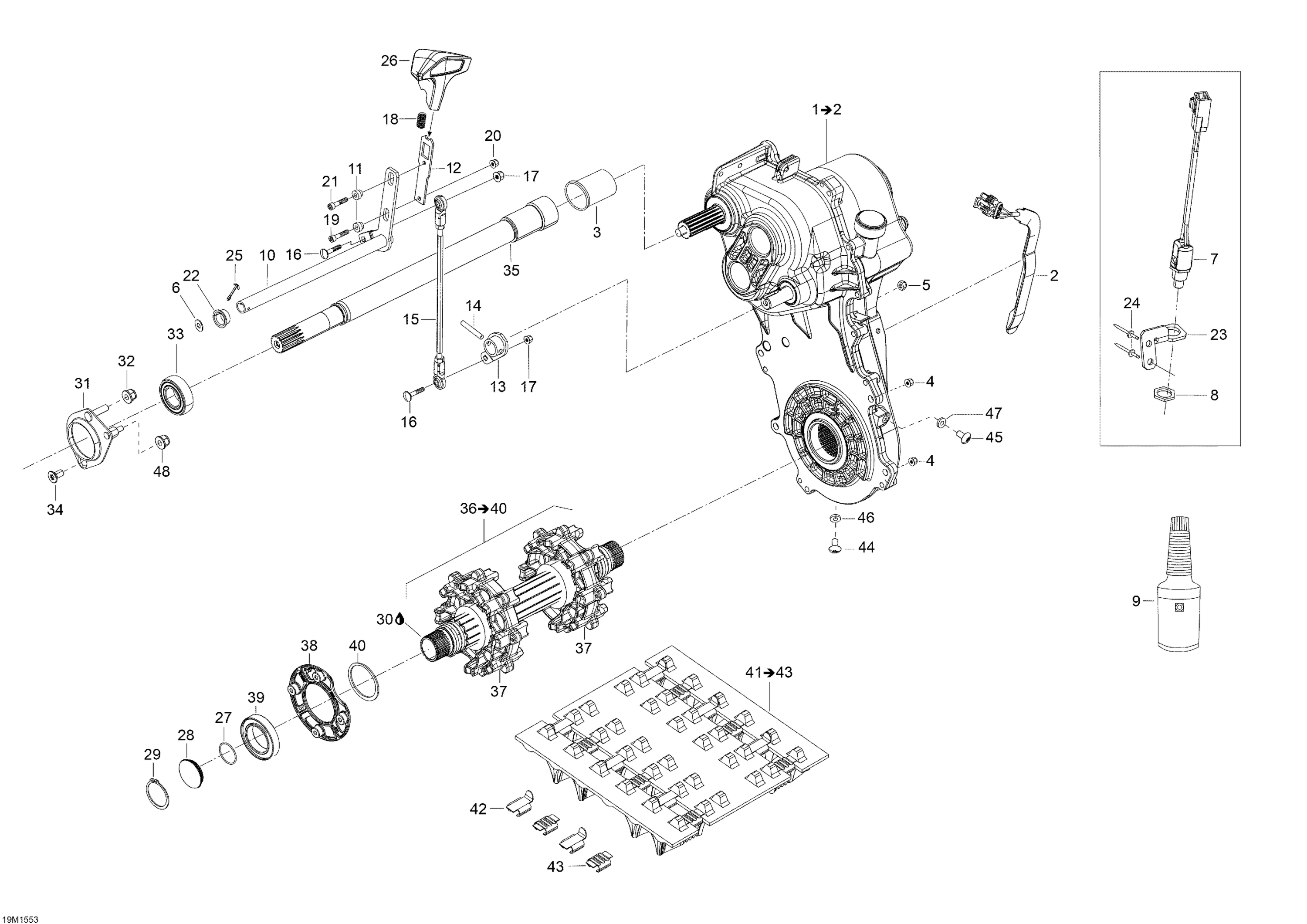 Схема узла: Drive System _19M1554