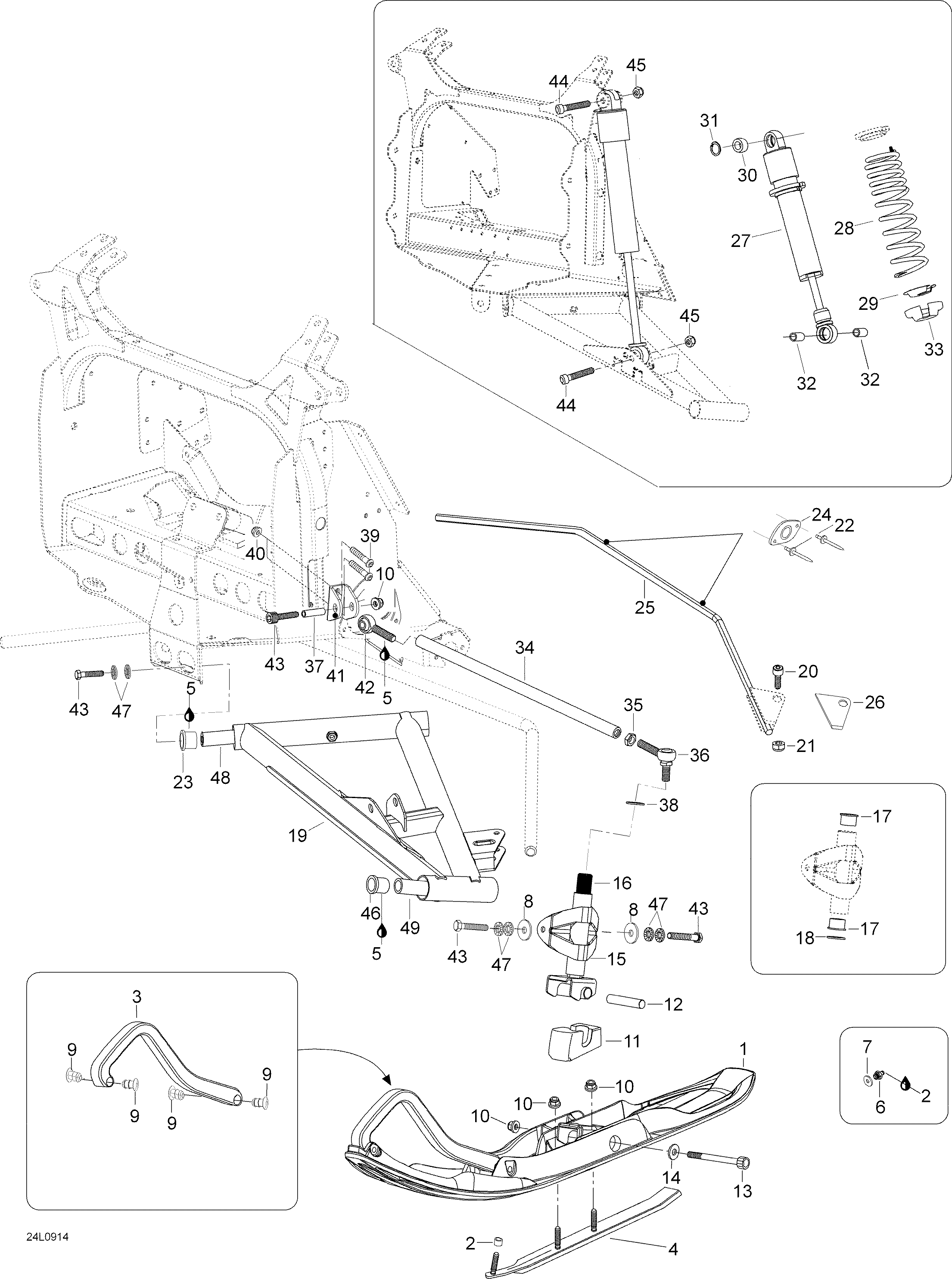 Front Suspension And Ski