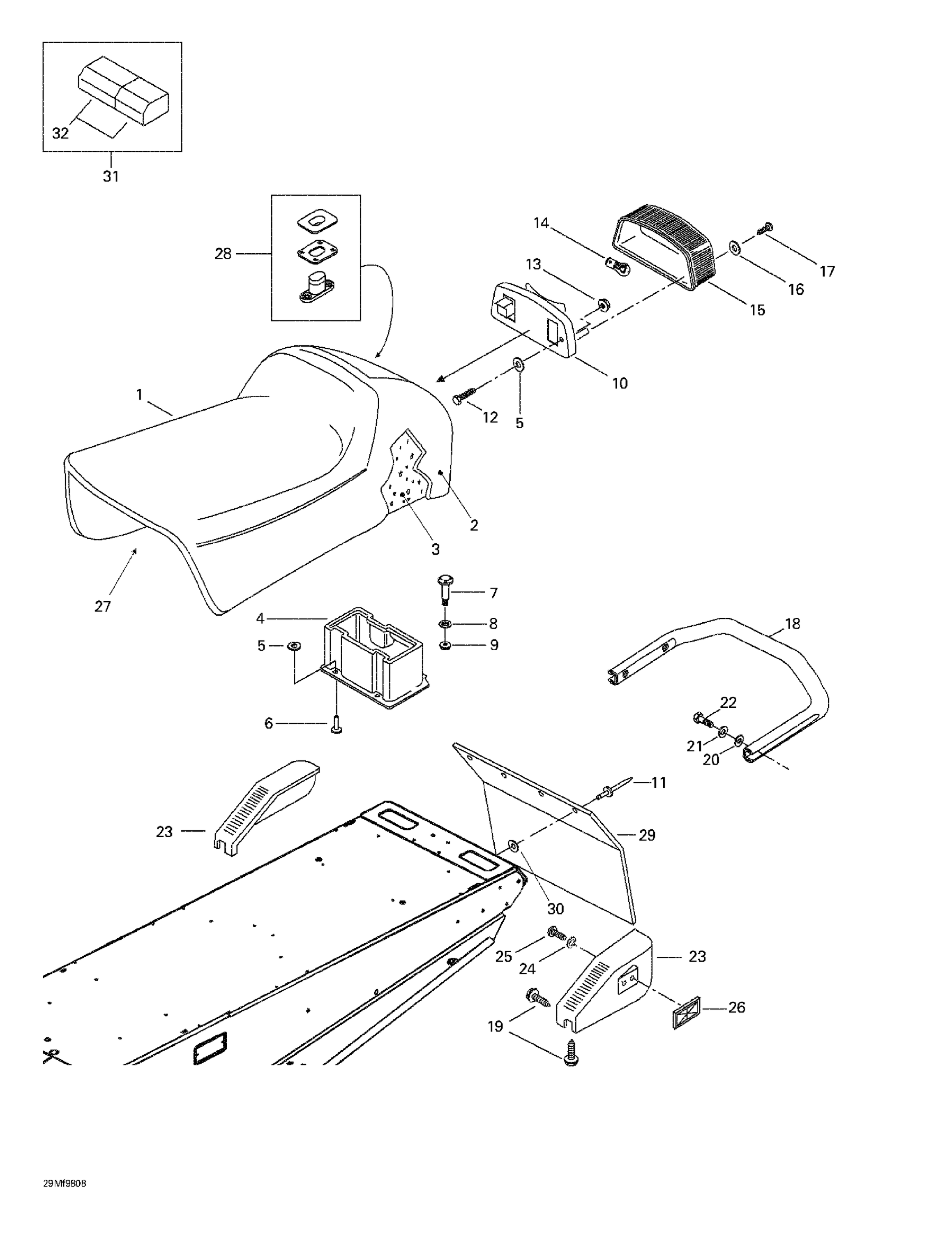 Схема узла: Seat And Accessories