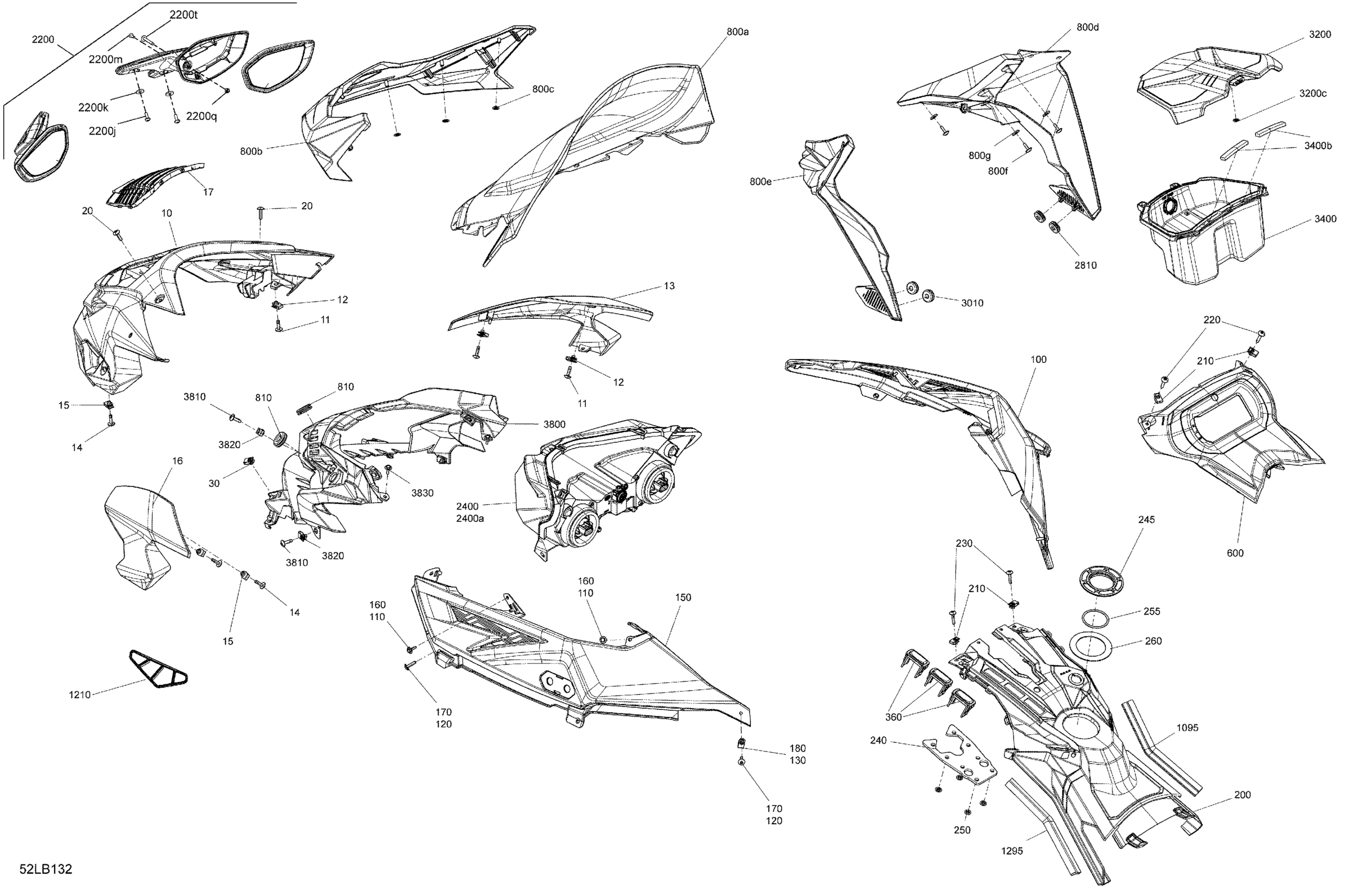 Body - Hood Section and WindShield