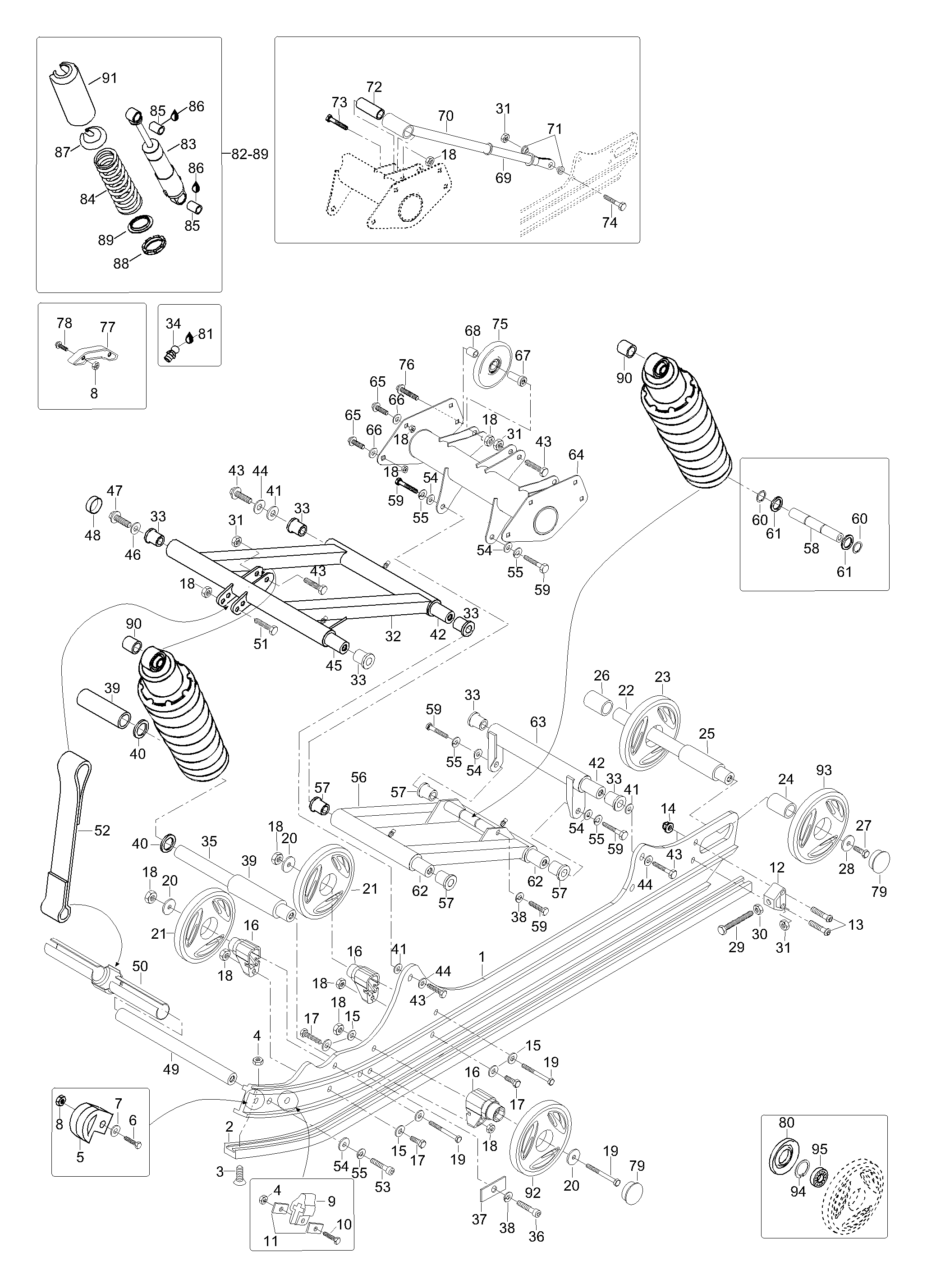 Схема узла: Rear Suspension