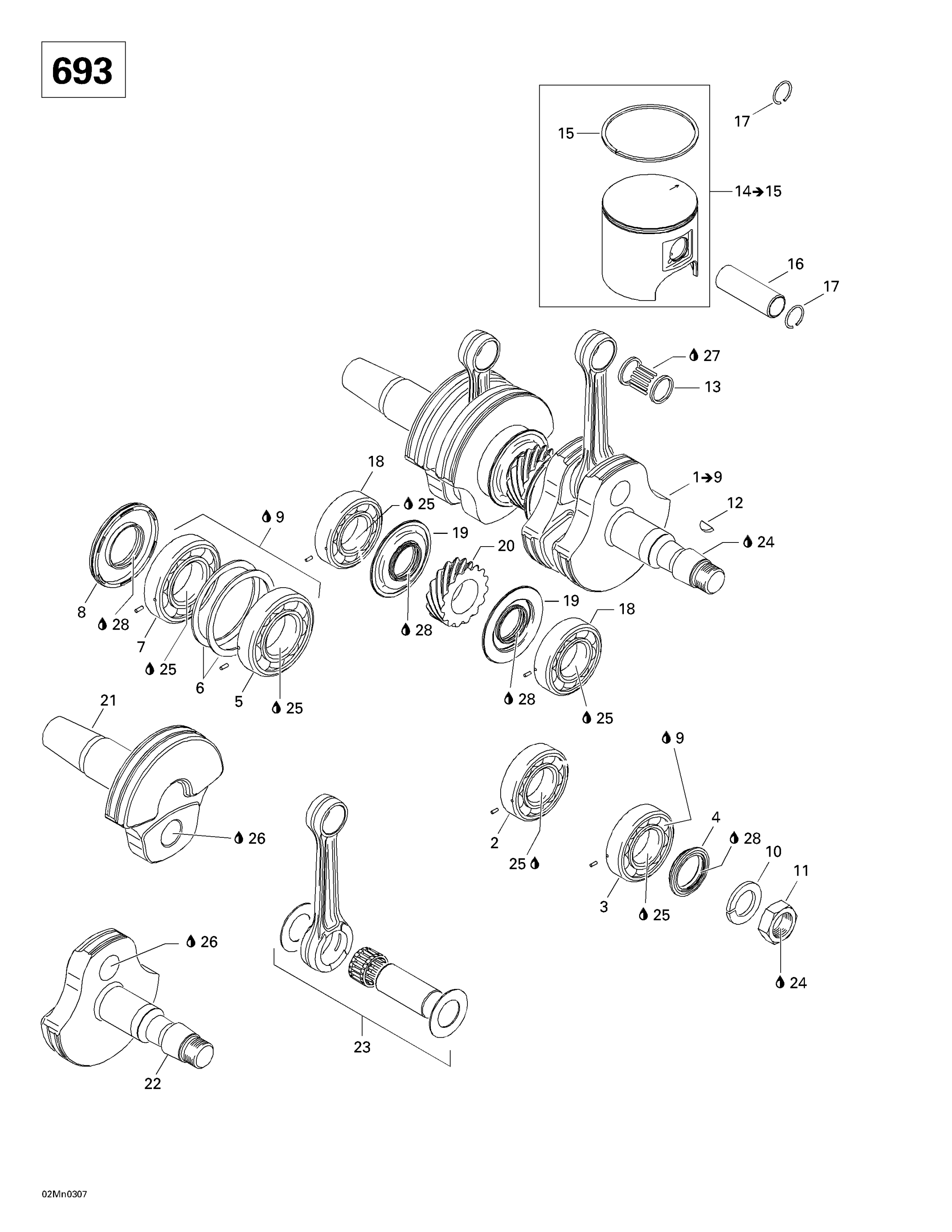 Crankshaft And Pistons (693)