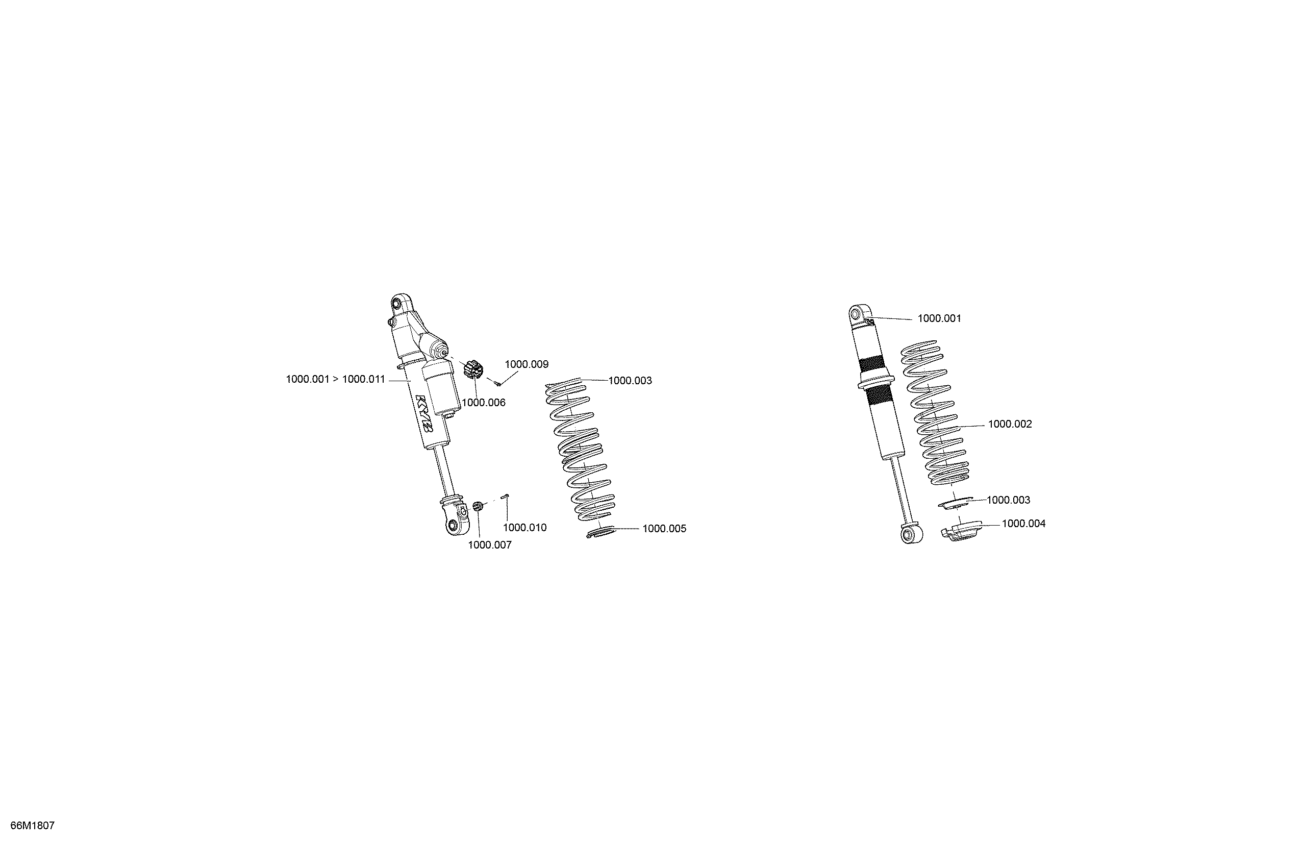 Front Shocks Renegade - 900 A Package Adrenaline