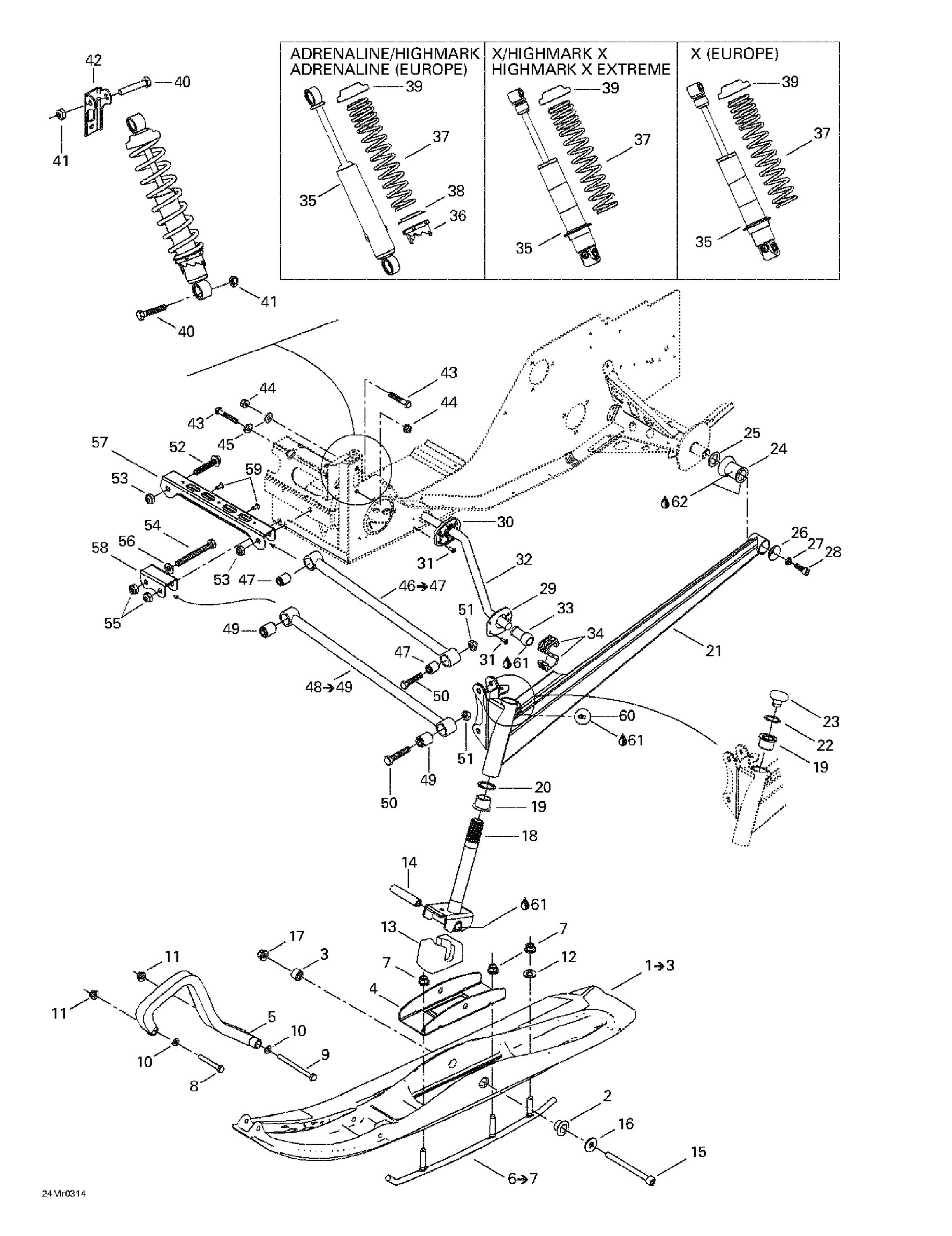 Front Suspension And Ski