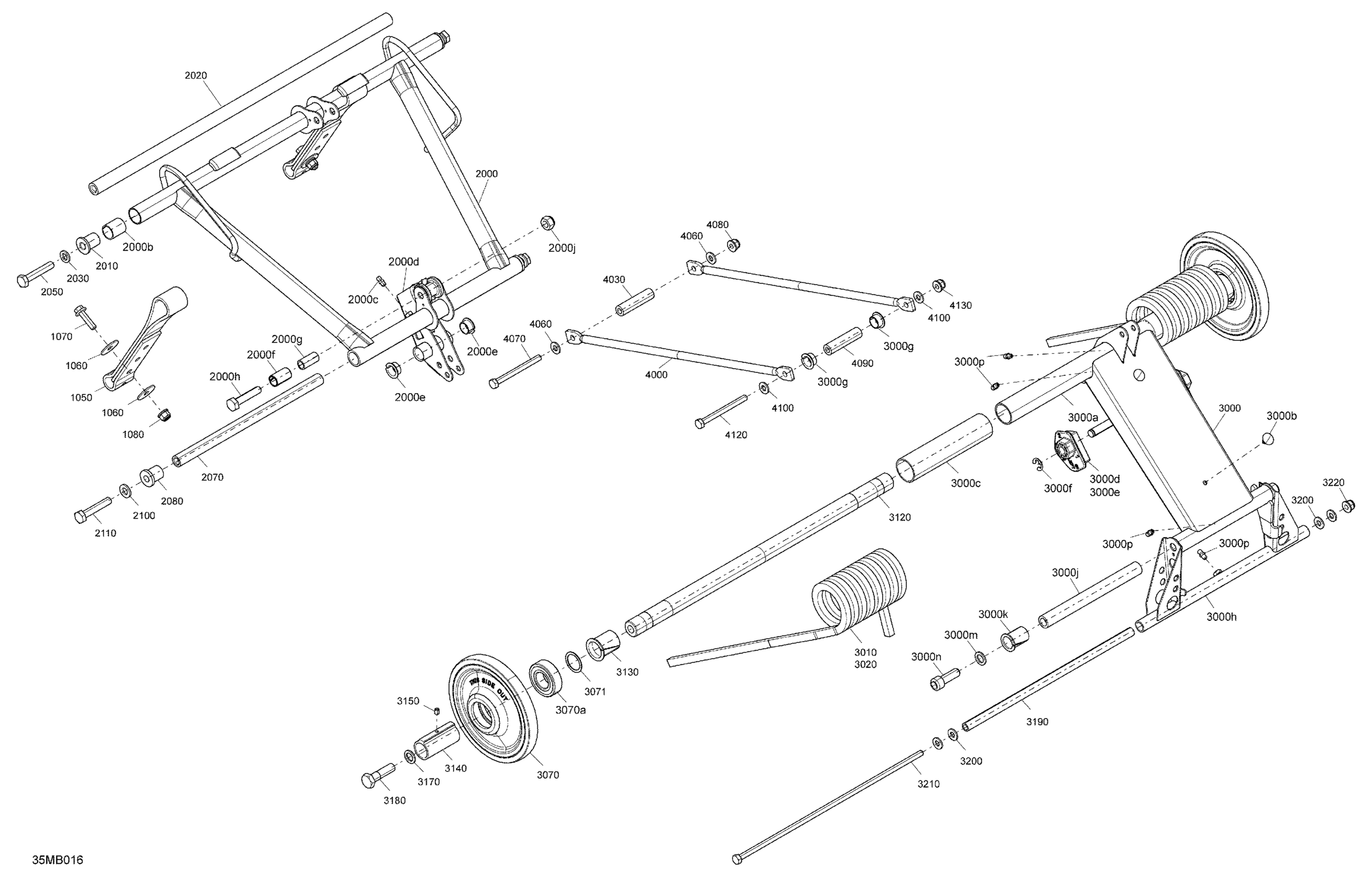 Схема узла: Suspension - Rear - Upper Section