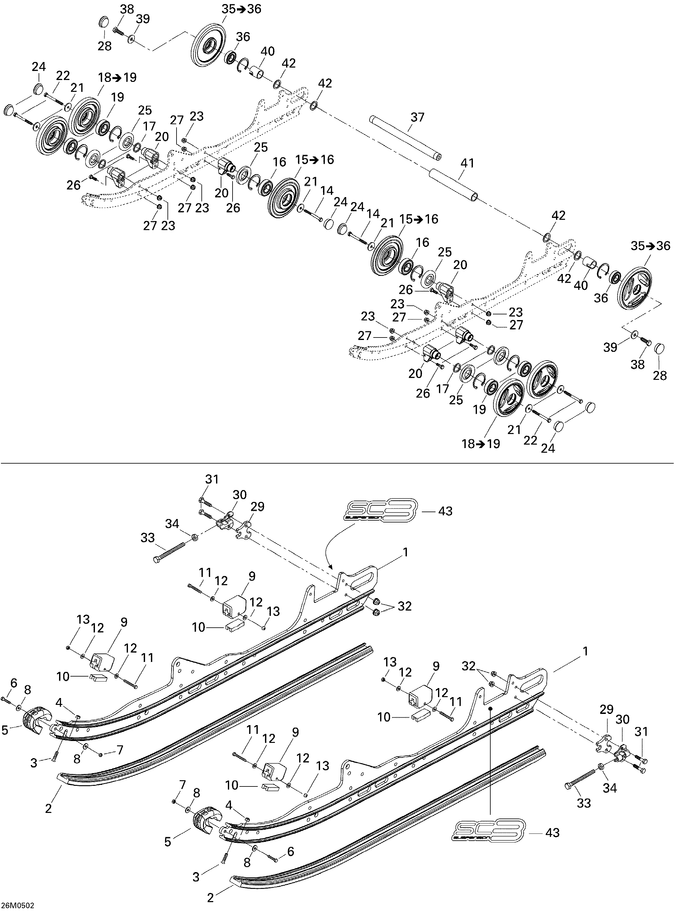 Rear Suspension MX Z