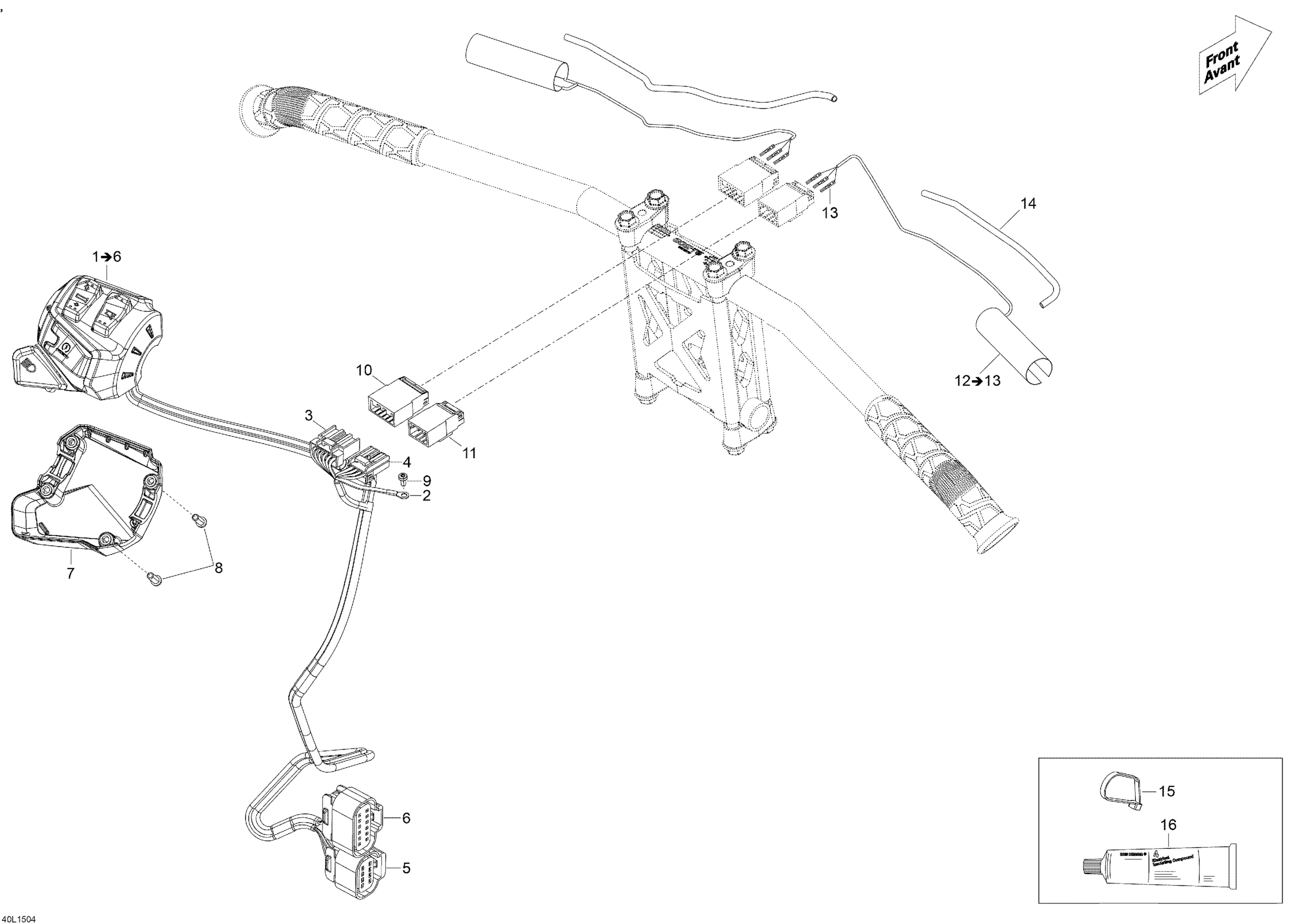 Steering Wiring Harness _40M1552