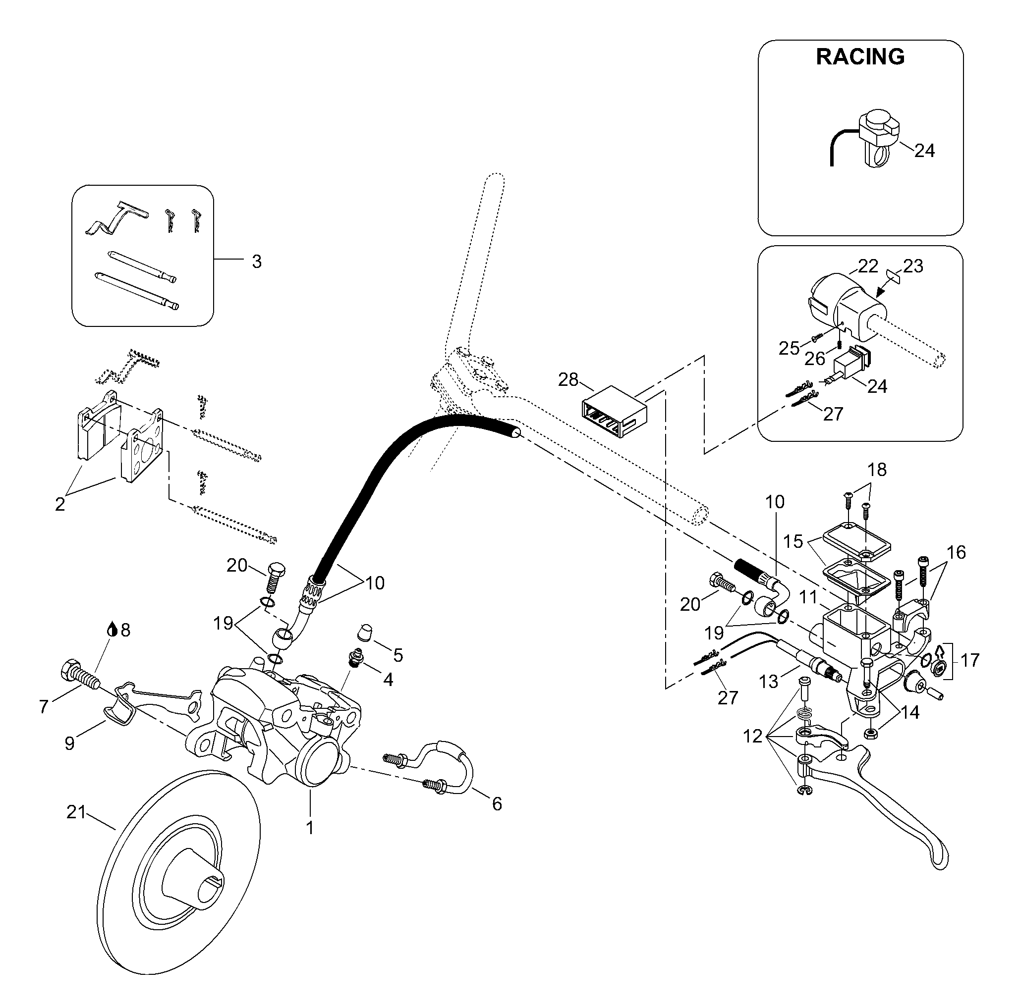 Схема узла: Brake Assy