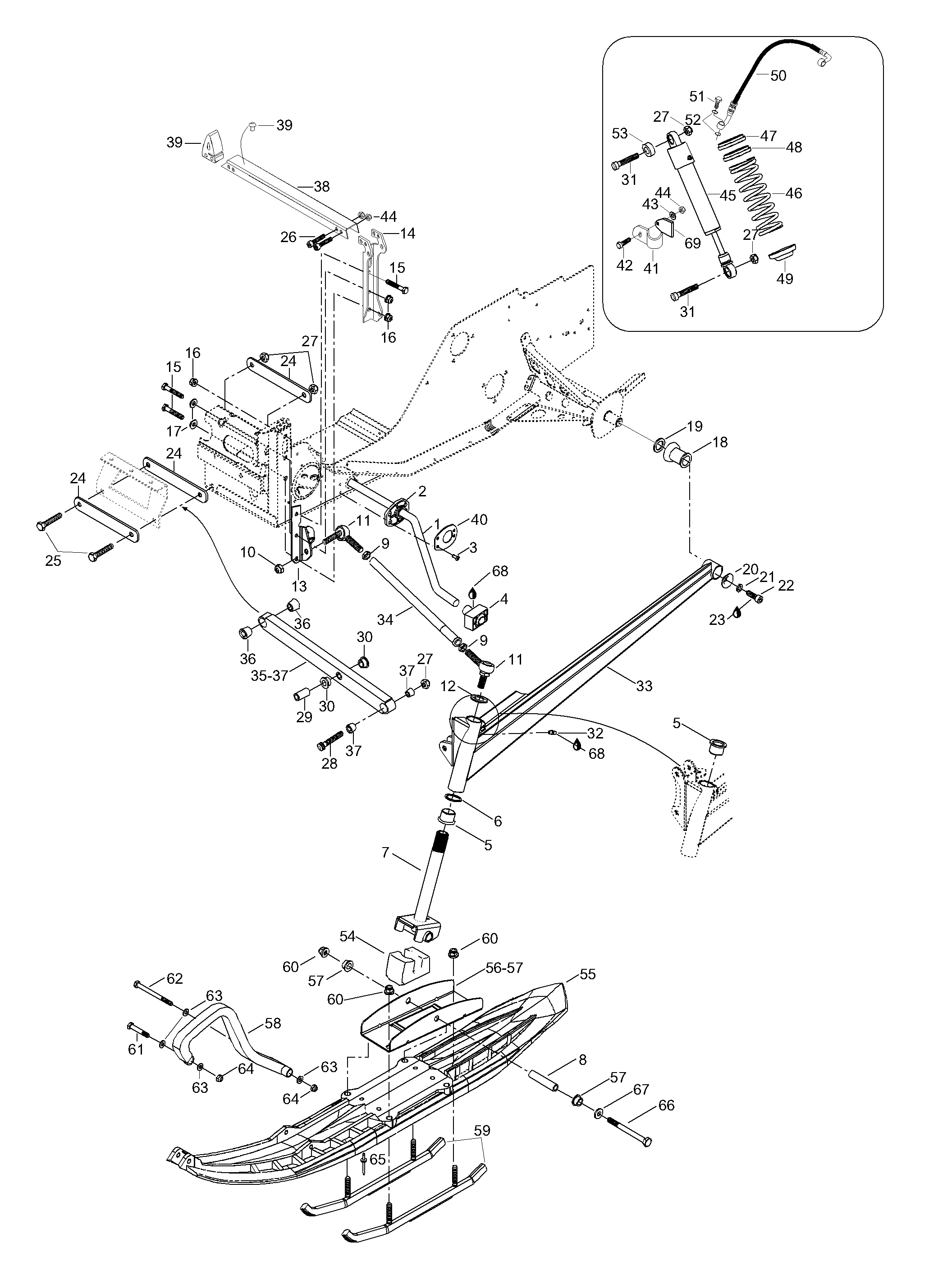 Схема узла: Front Suspension