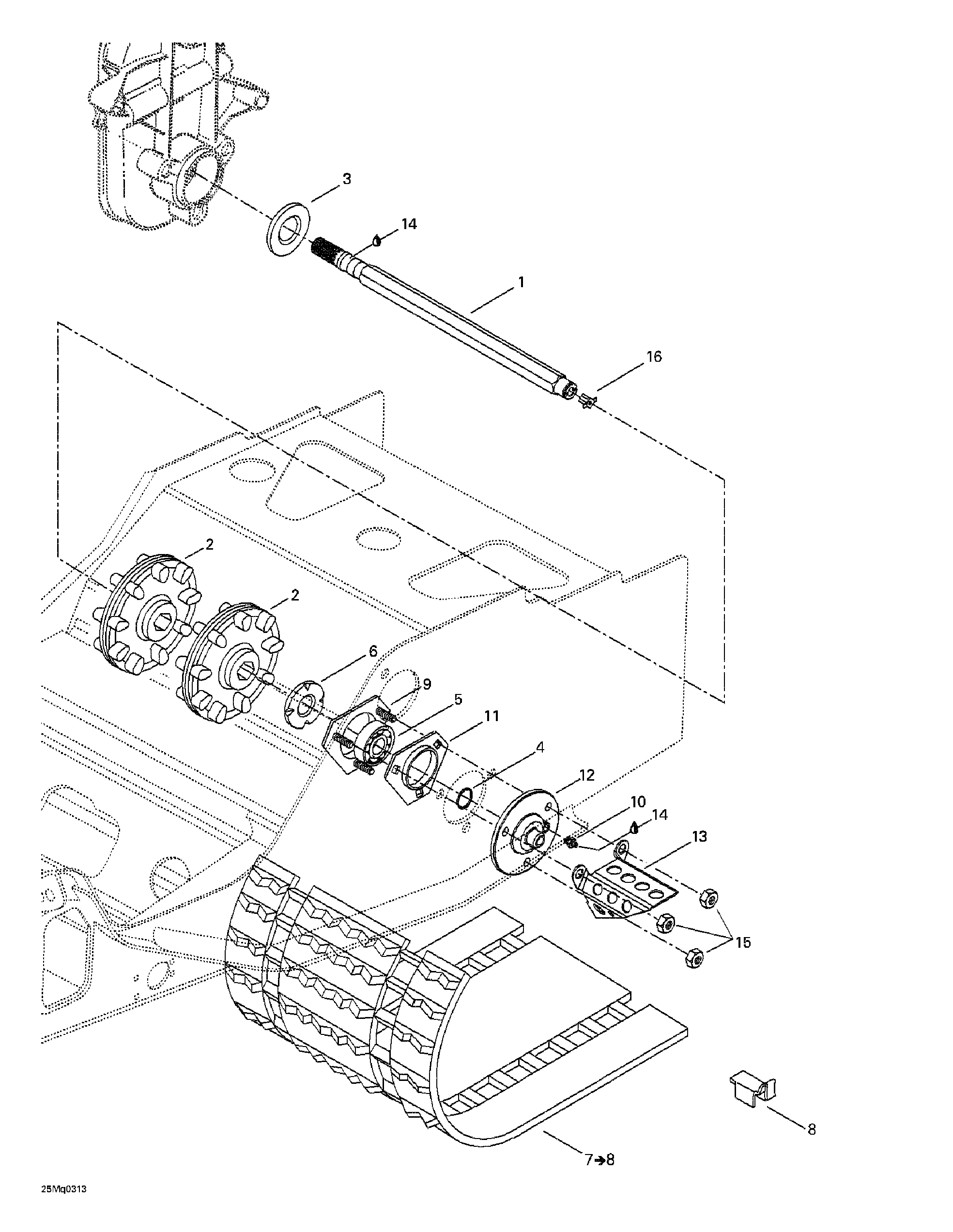 Схема узла: Drive Axle And Track