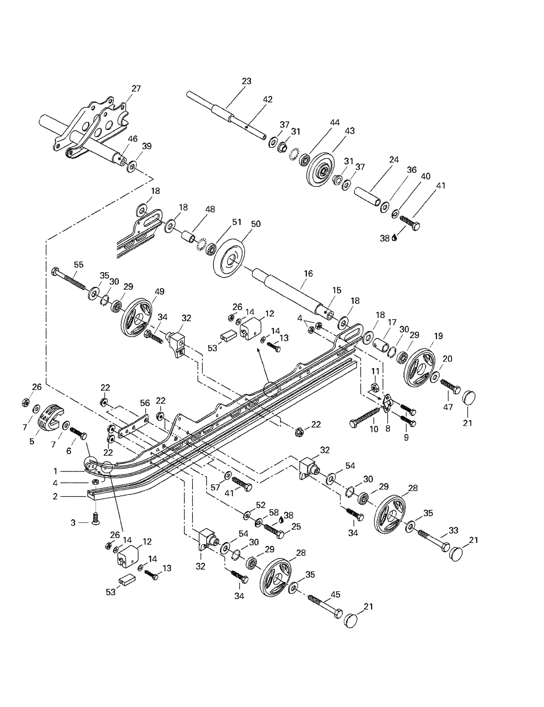 Схема узла: Rear Suspension