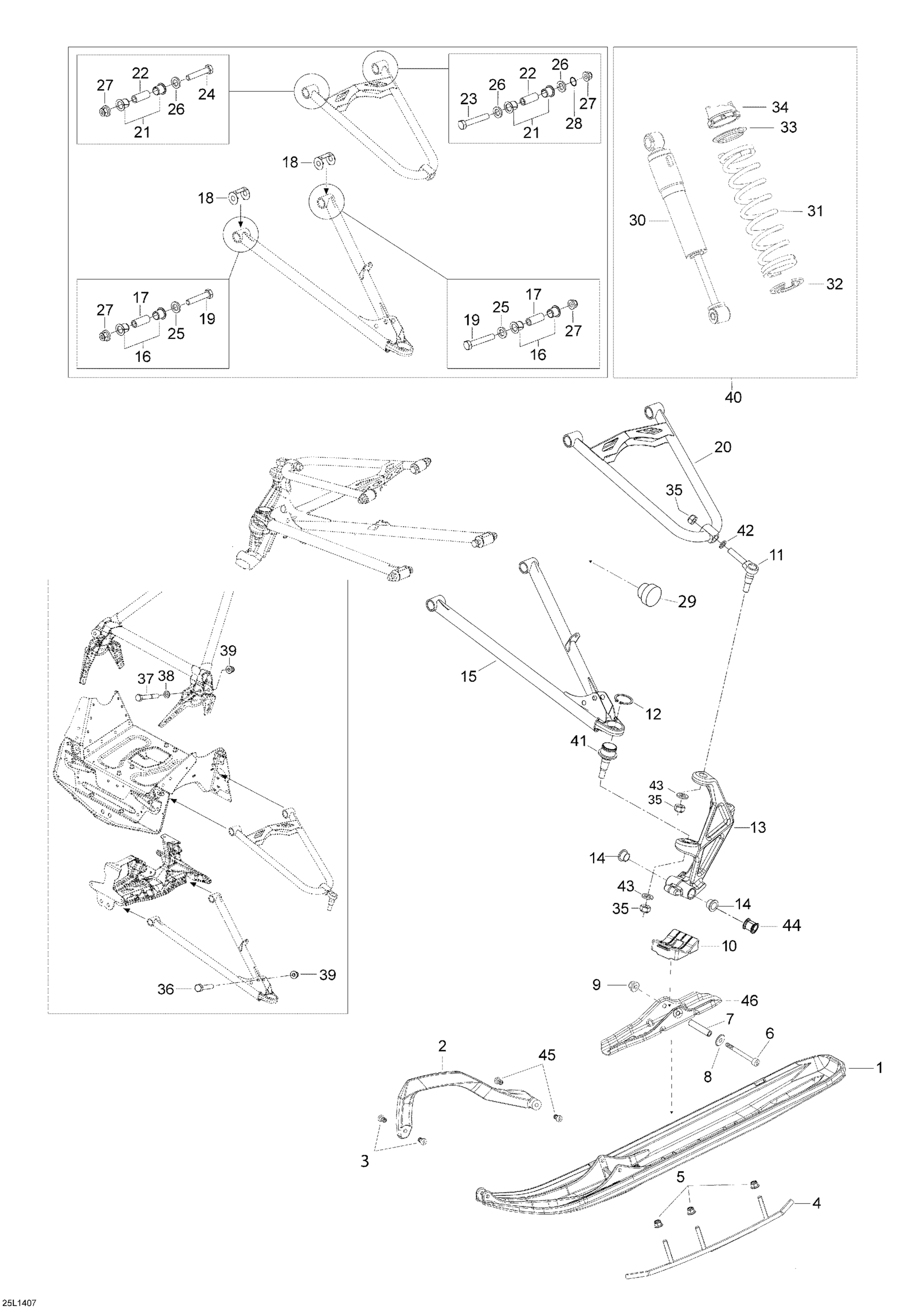 Front Suspension And Ski