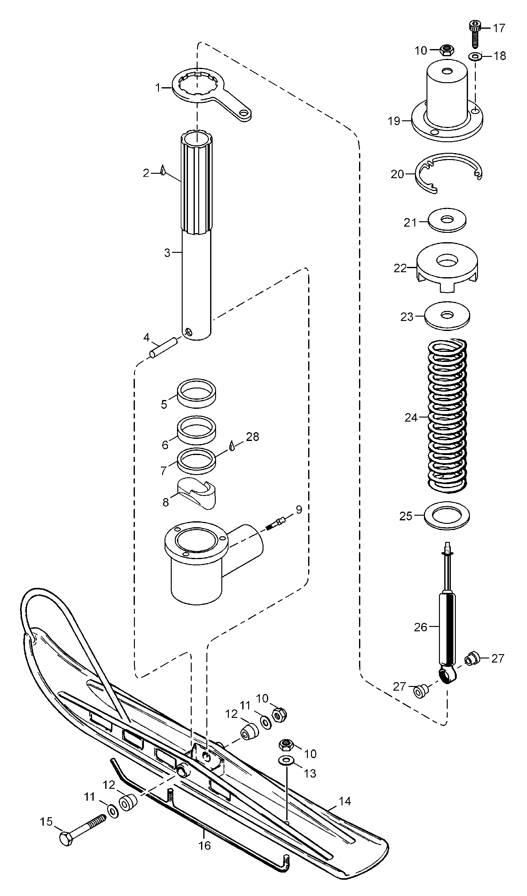 Схема узла: Front Suspension