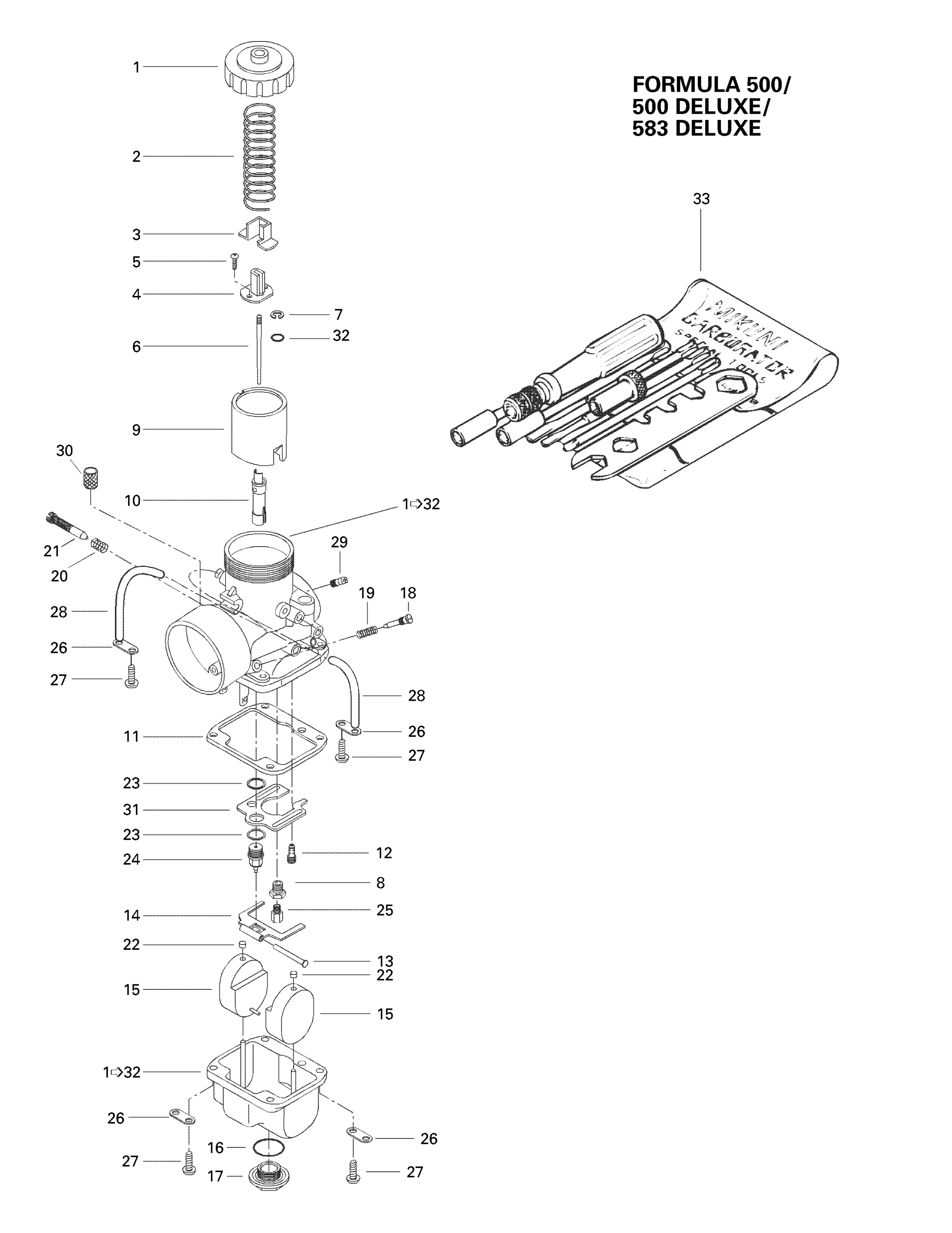 Схема узла: Carburetors