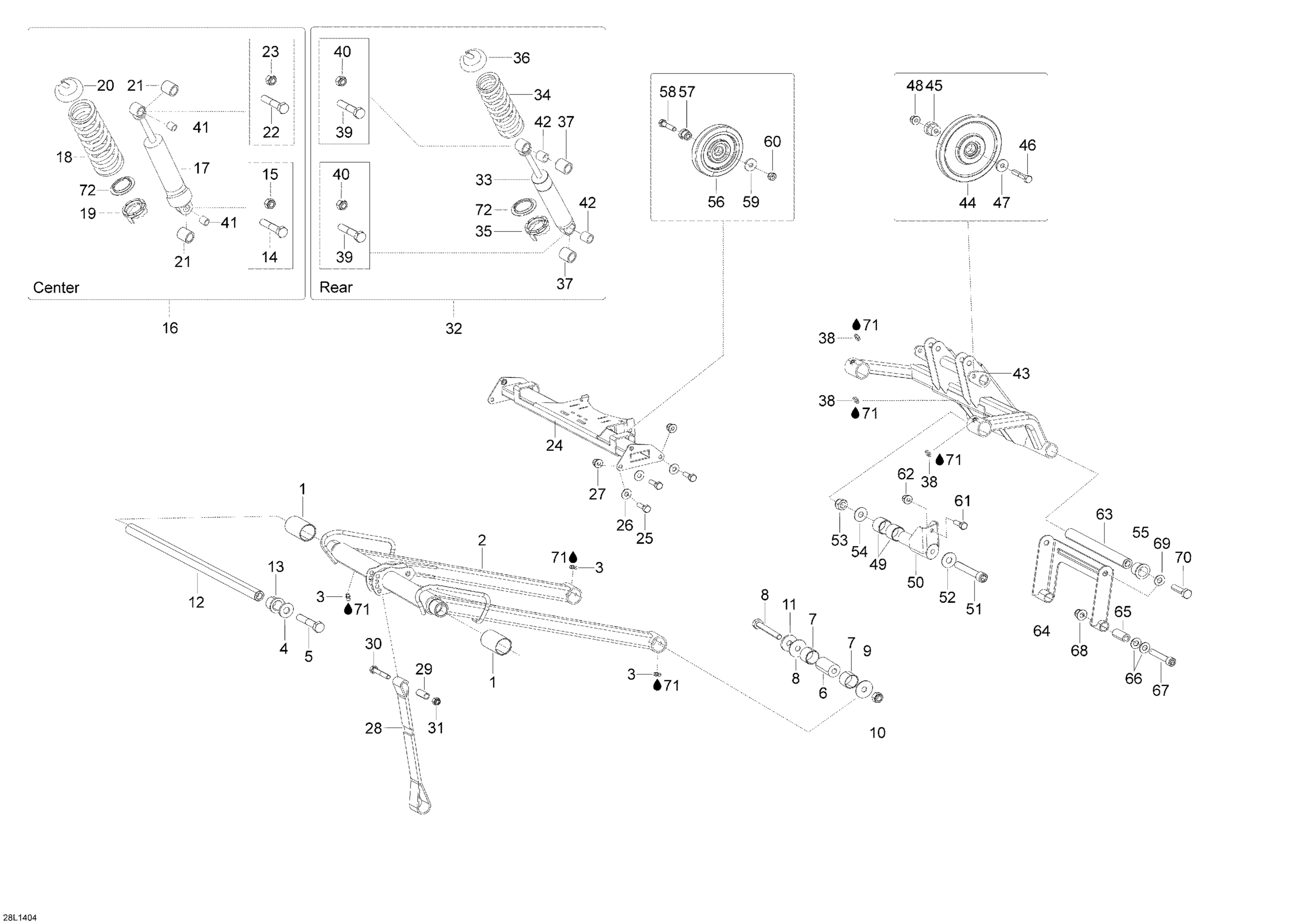 Схема узла: Rear Suspension