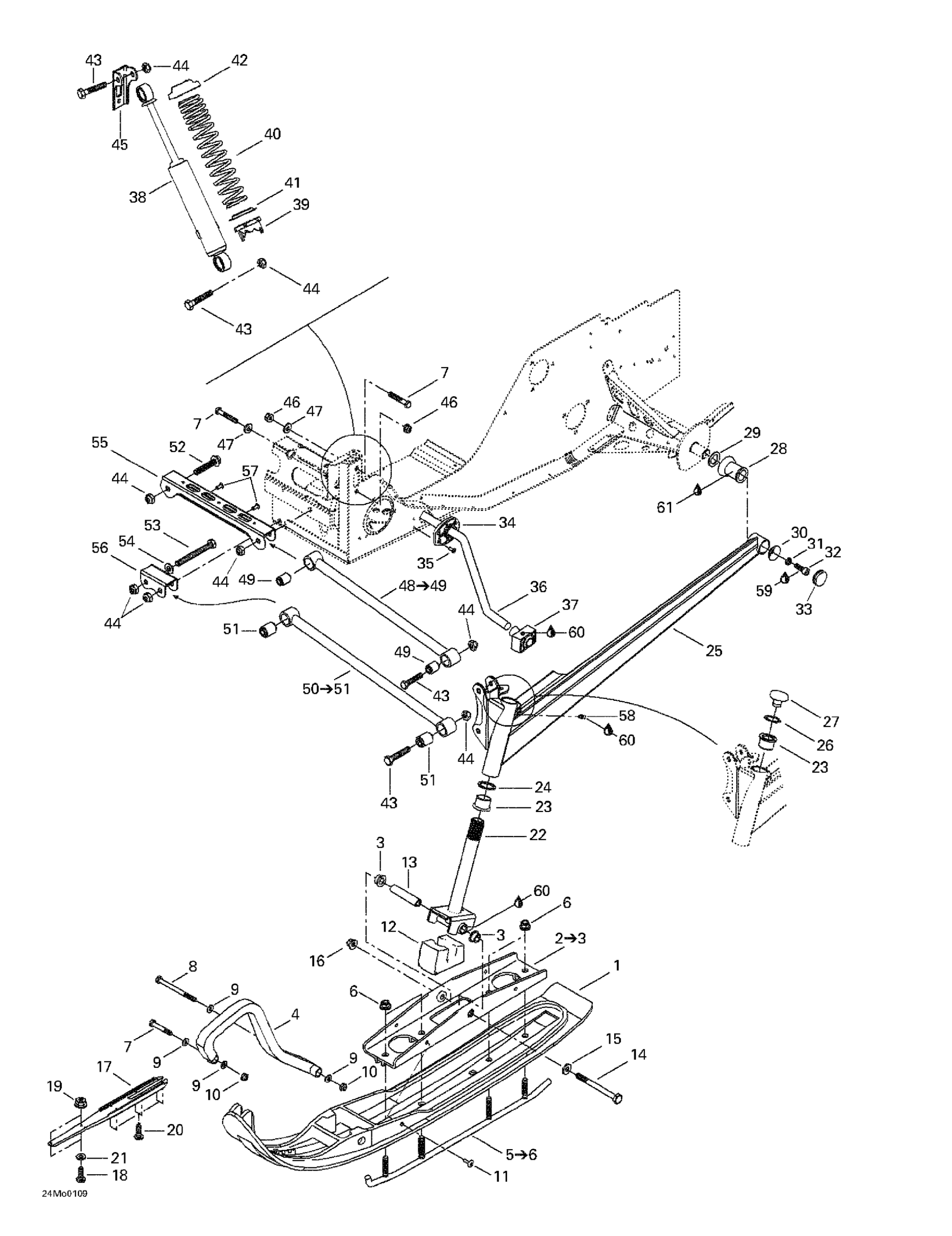 Front Suspension And Ski