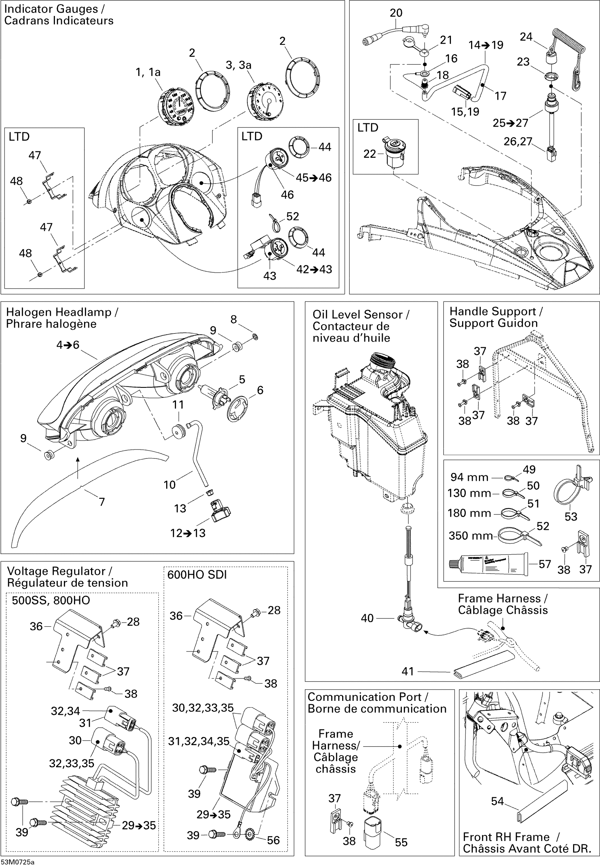 Схема узла: Electrical Accessories 1, LTD 600 HO SDI