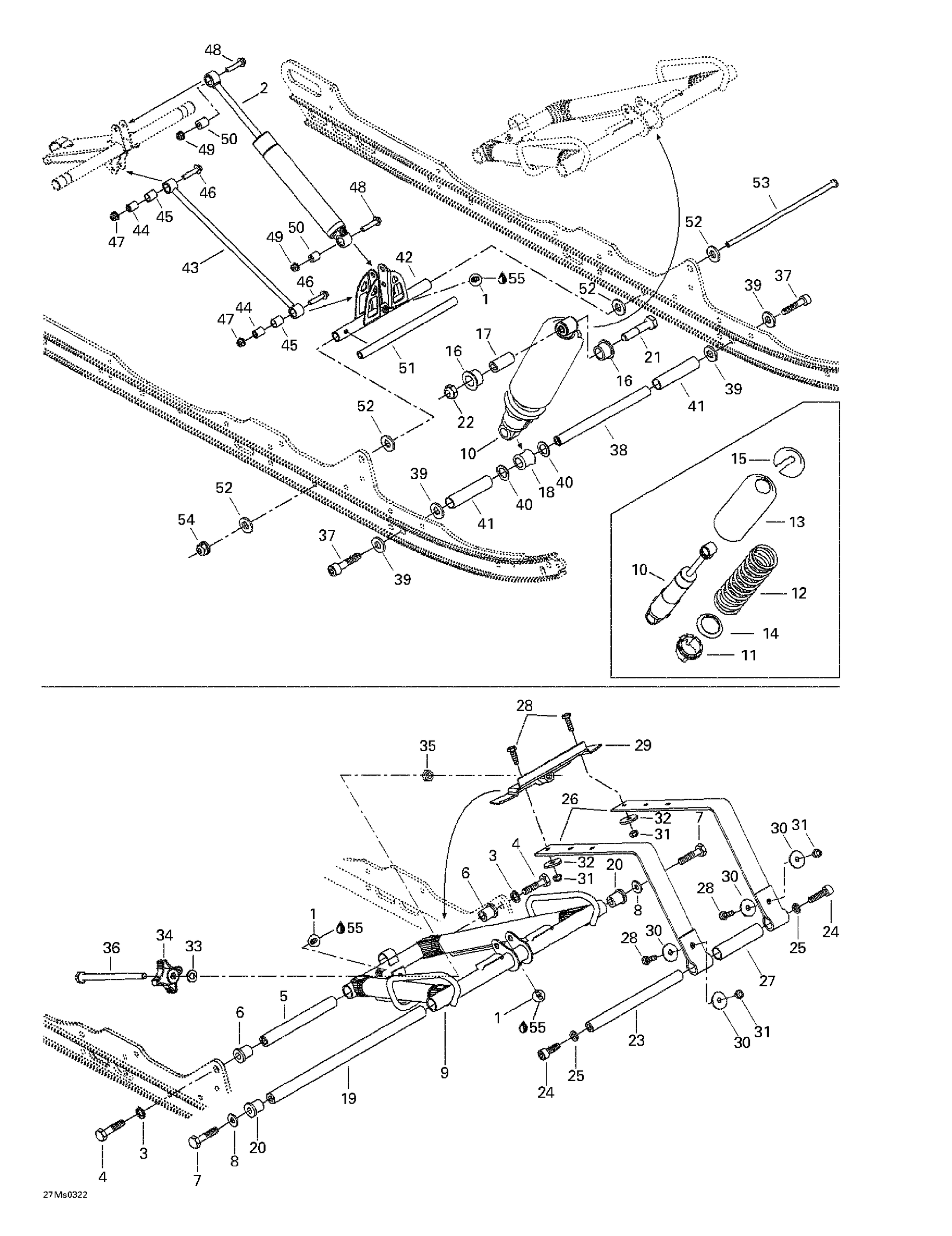 Front Arm And Shock