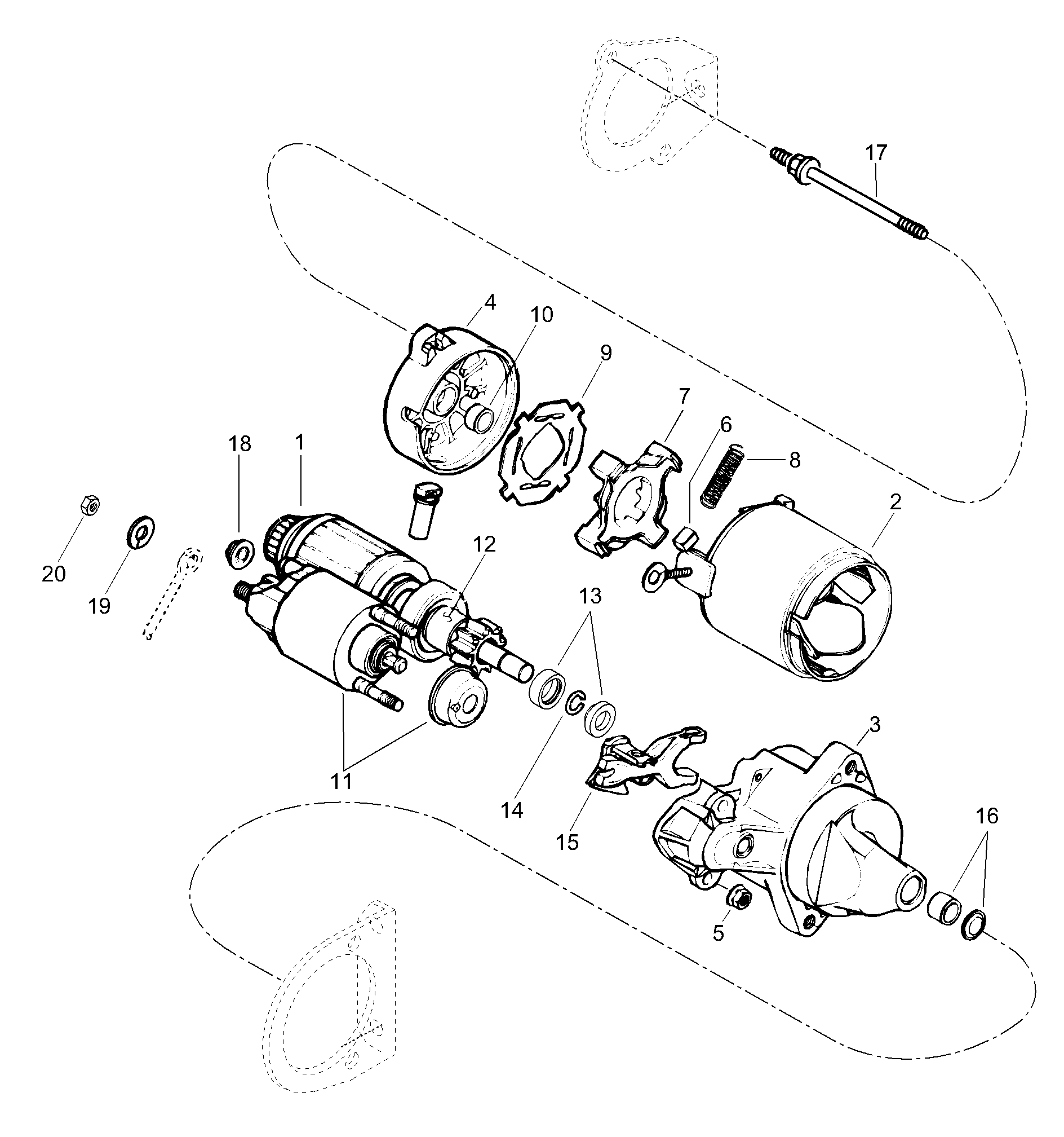 Схема узла: Electric Starter