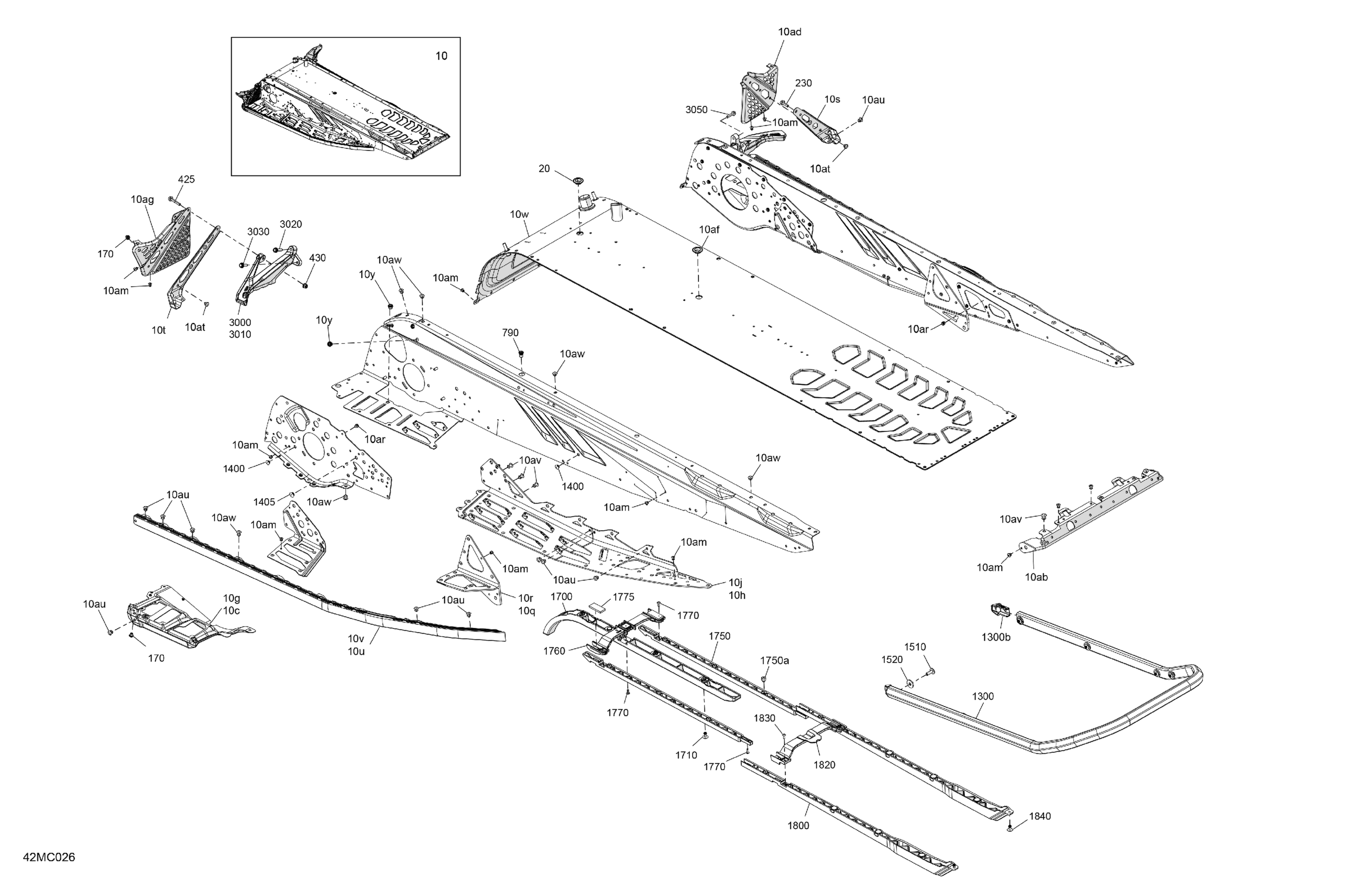 Схема узла: Frame - System - Rear Section