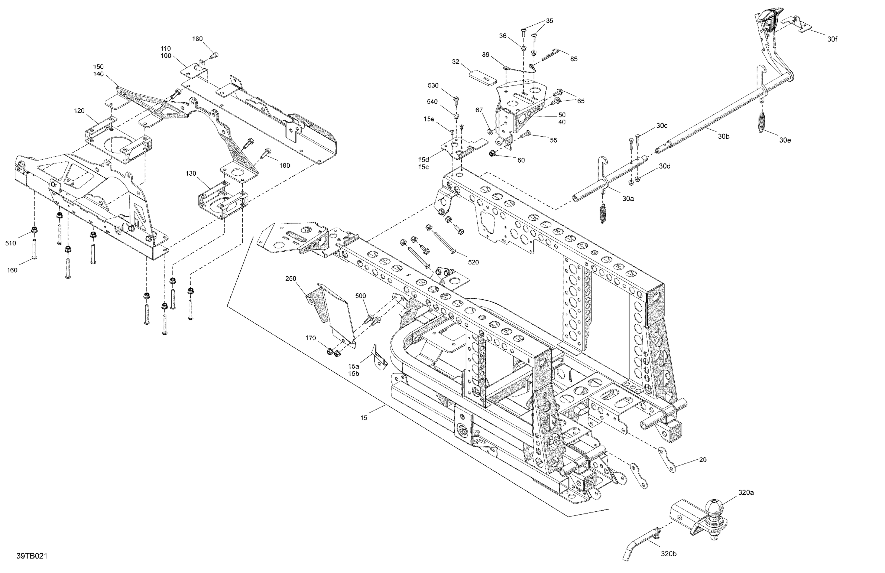 Схема узла: Frame - System - Rear Section