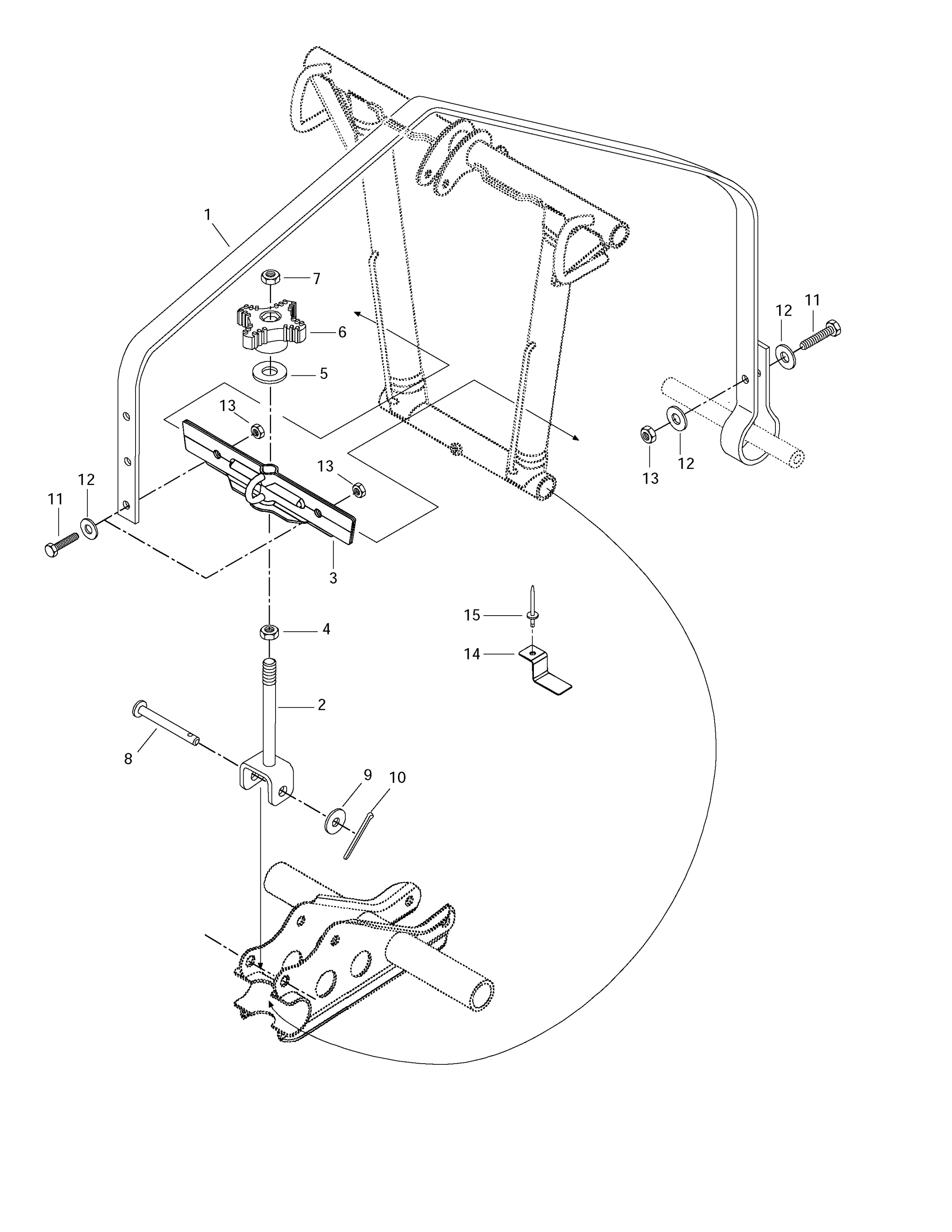 Схема узла: Rear Suspension Quick Adjustment