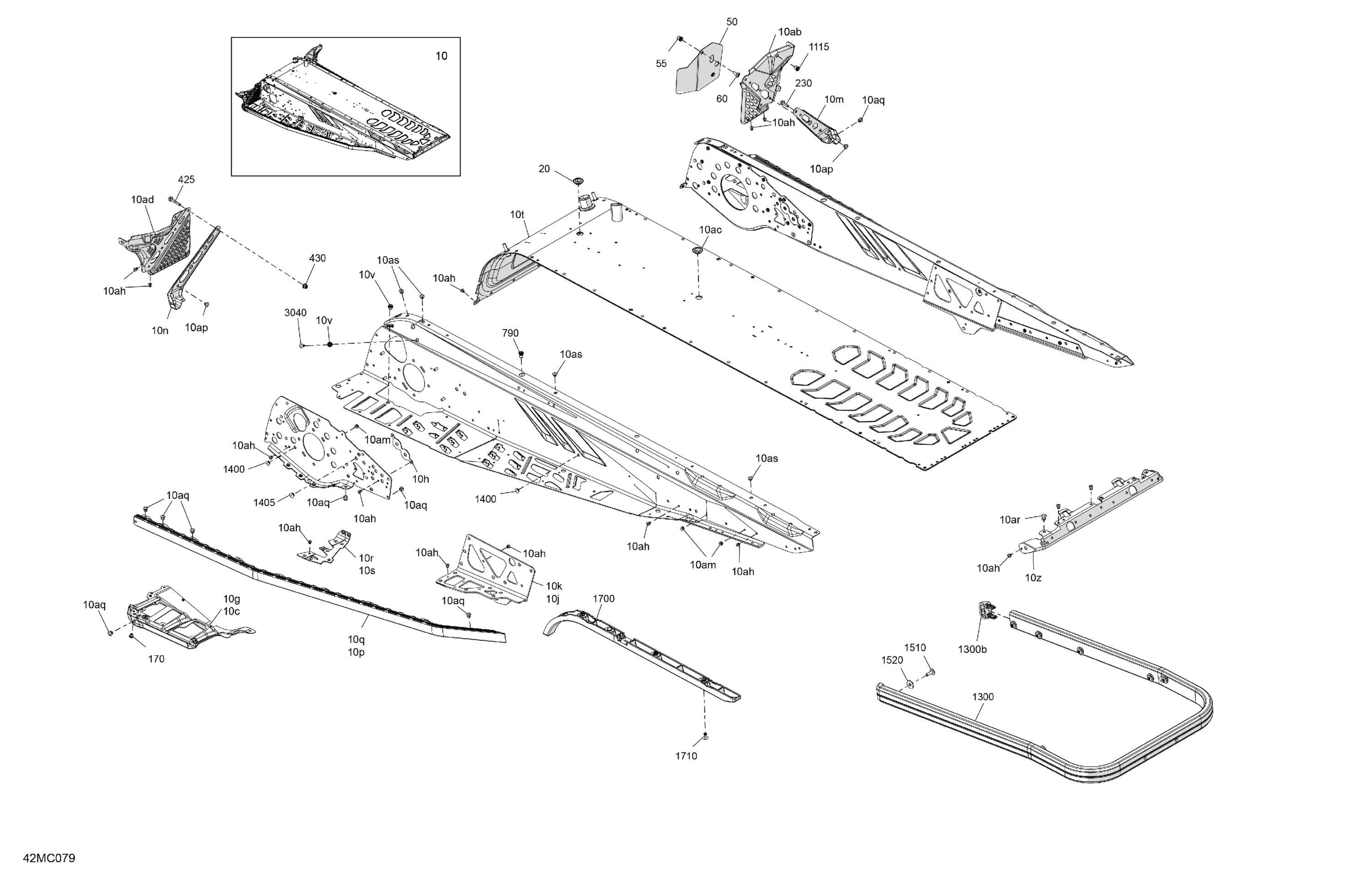 Схема узла: Frame - System - Rear Section