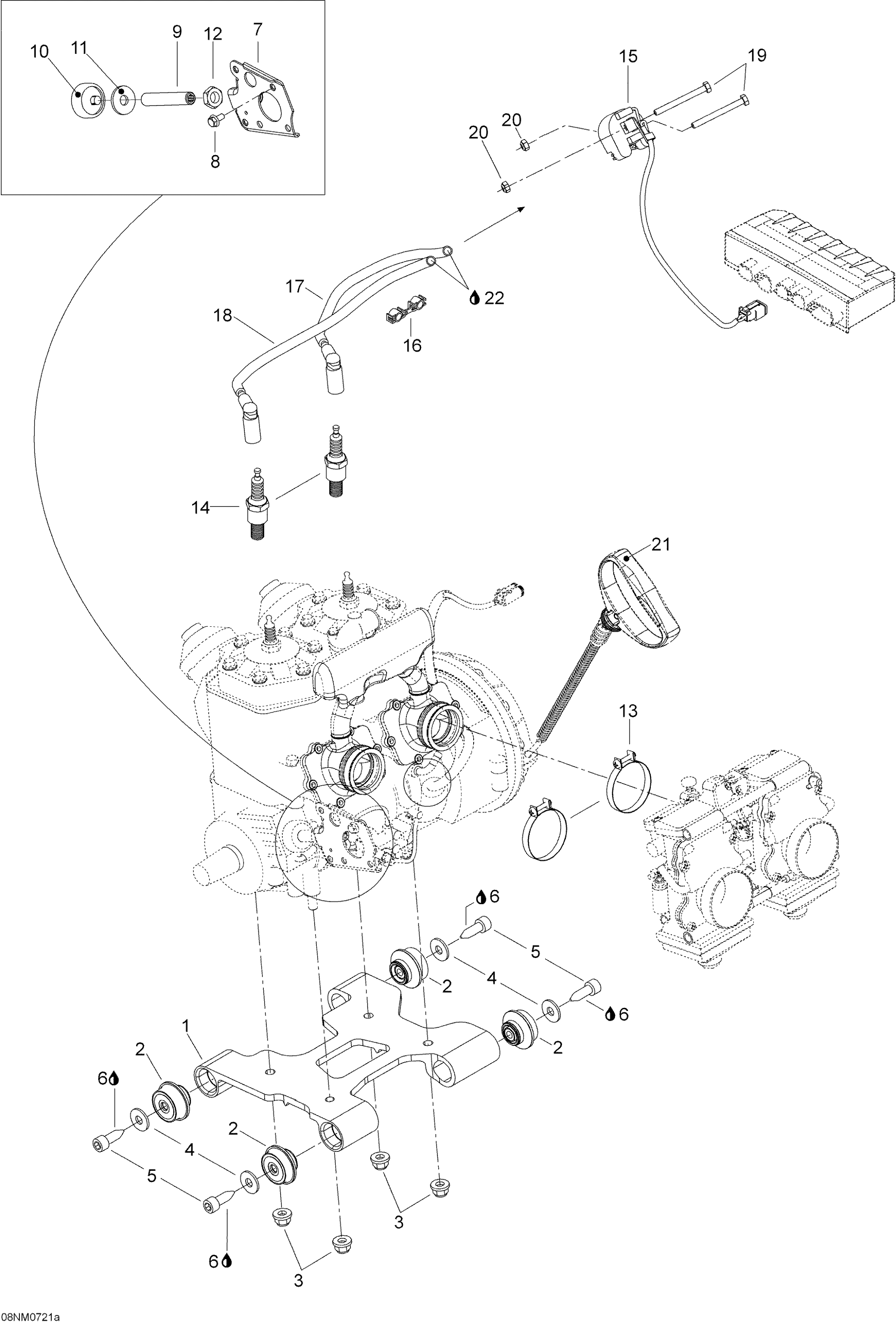 Engine And Engine Support