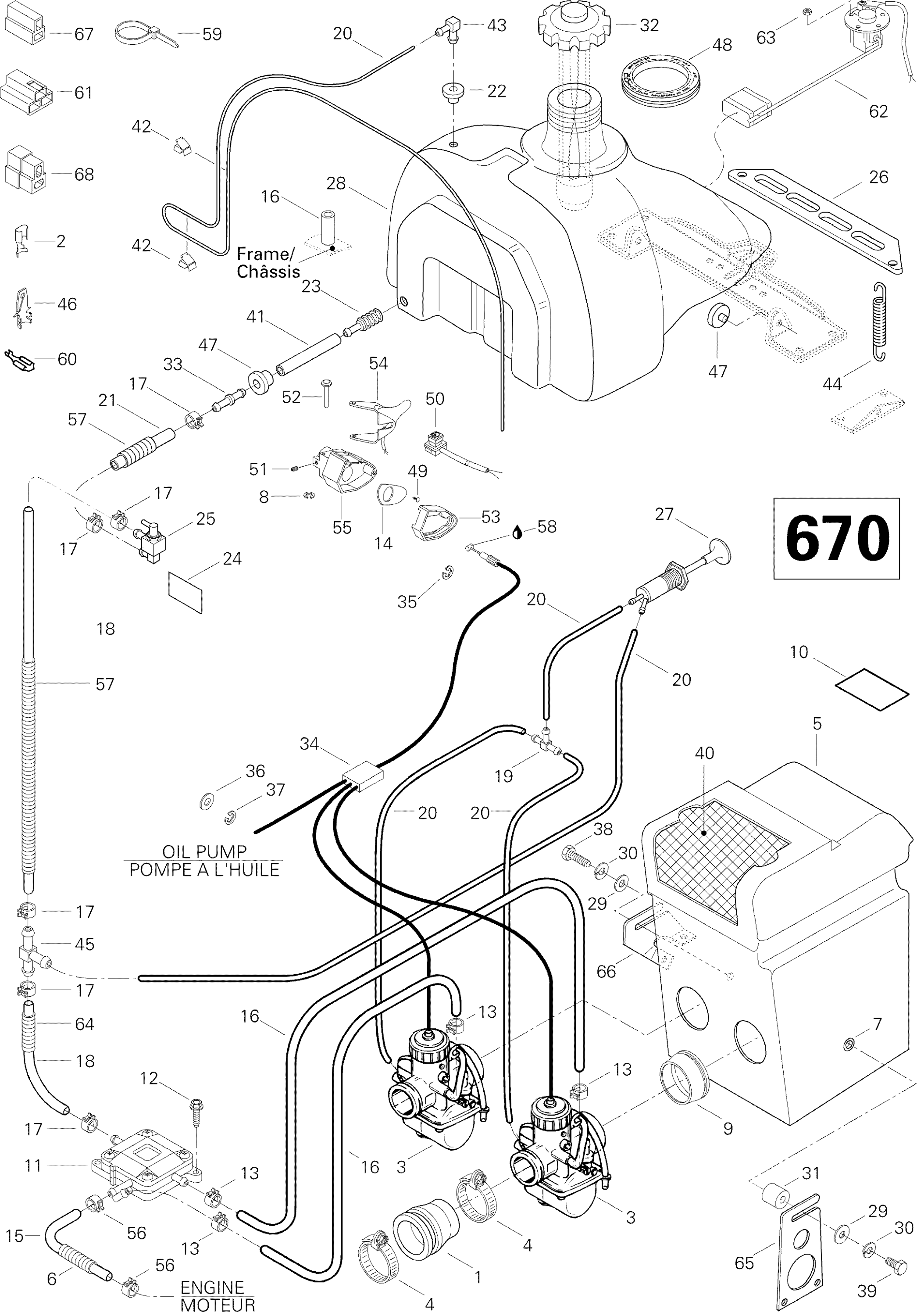 Схема узла: Fuel System 670