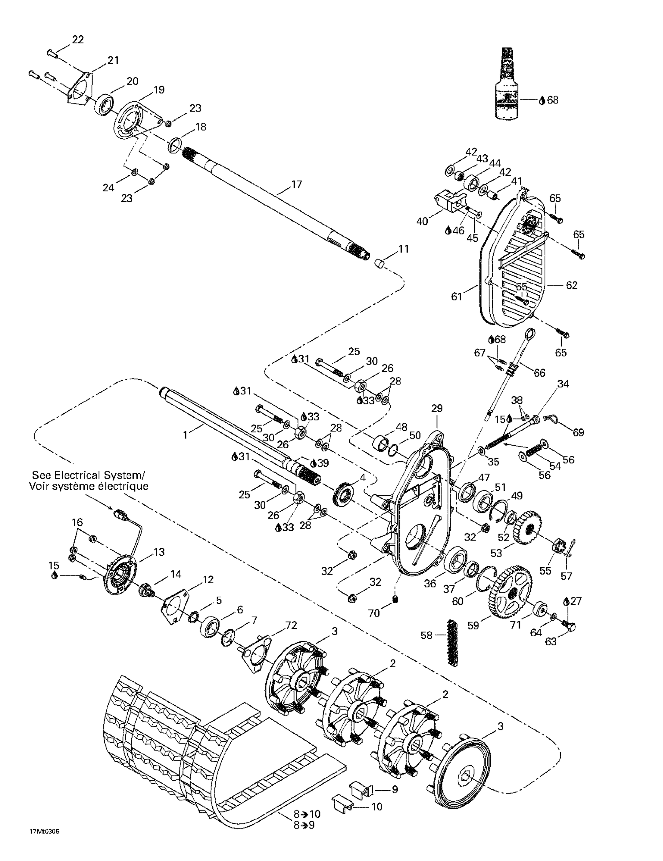 Схема узла: Chaincase And Countershaft