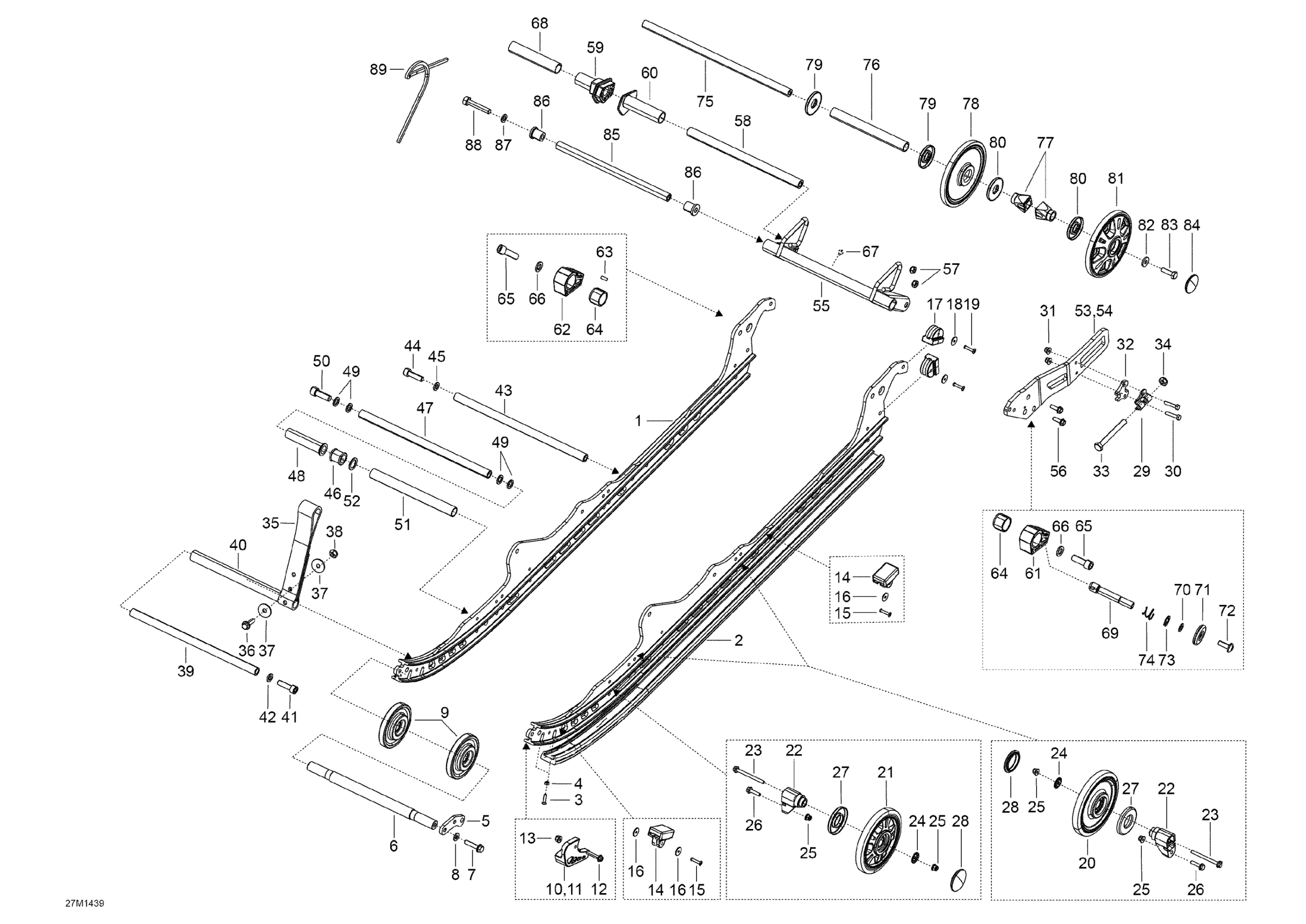 Схема узла: Rear Suspension A