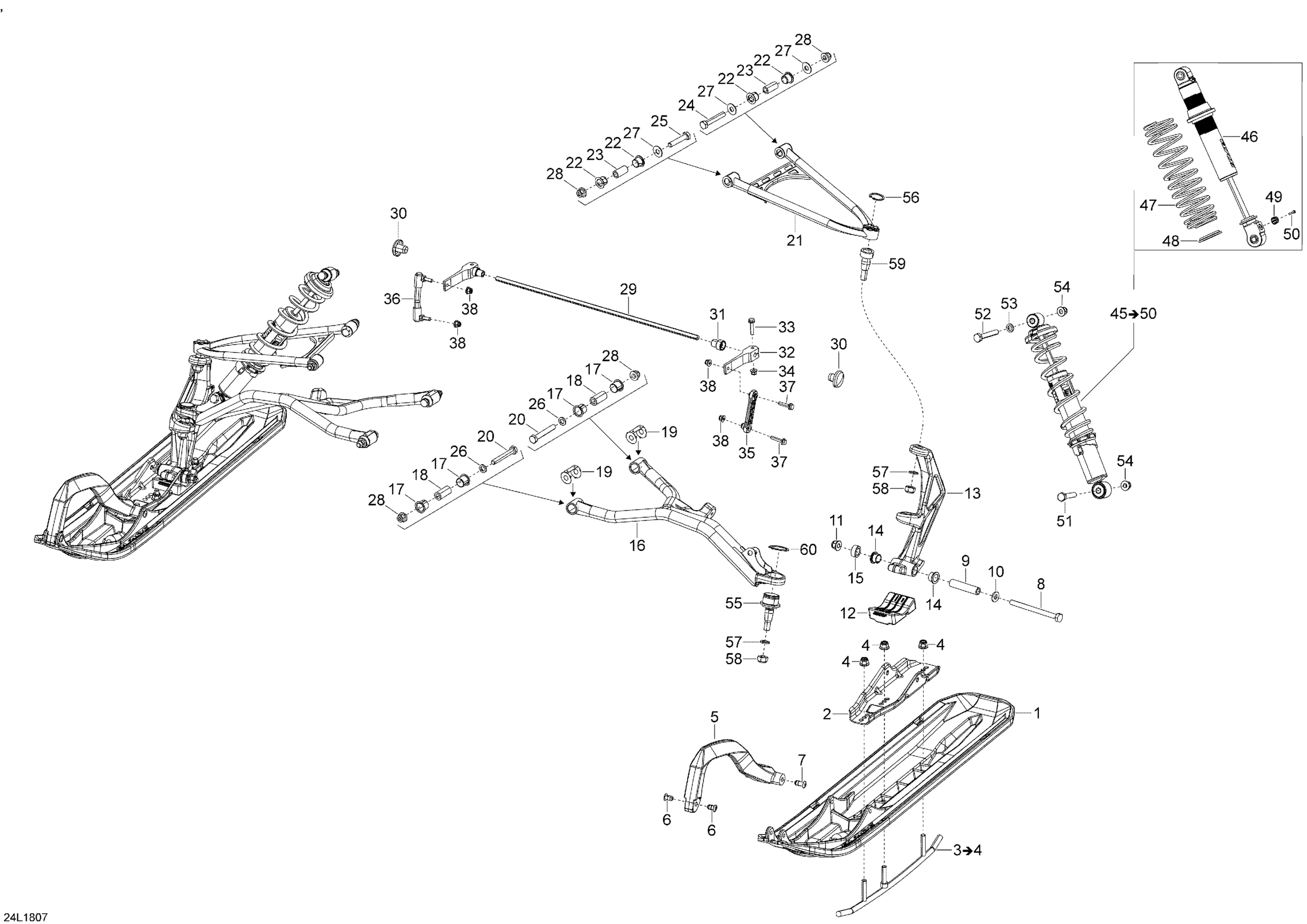 Front Suspension And Ski Commander - 800R E-TEC - Package 800