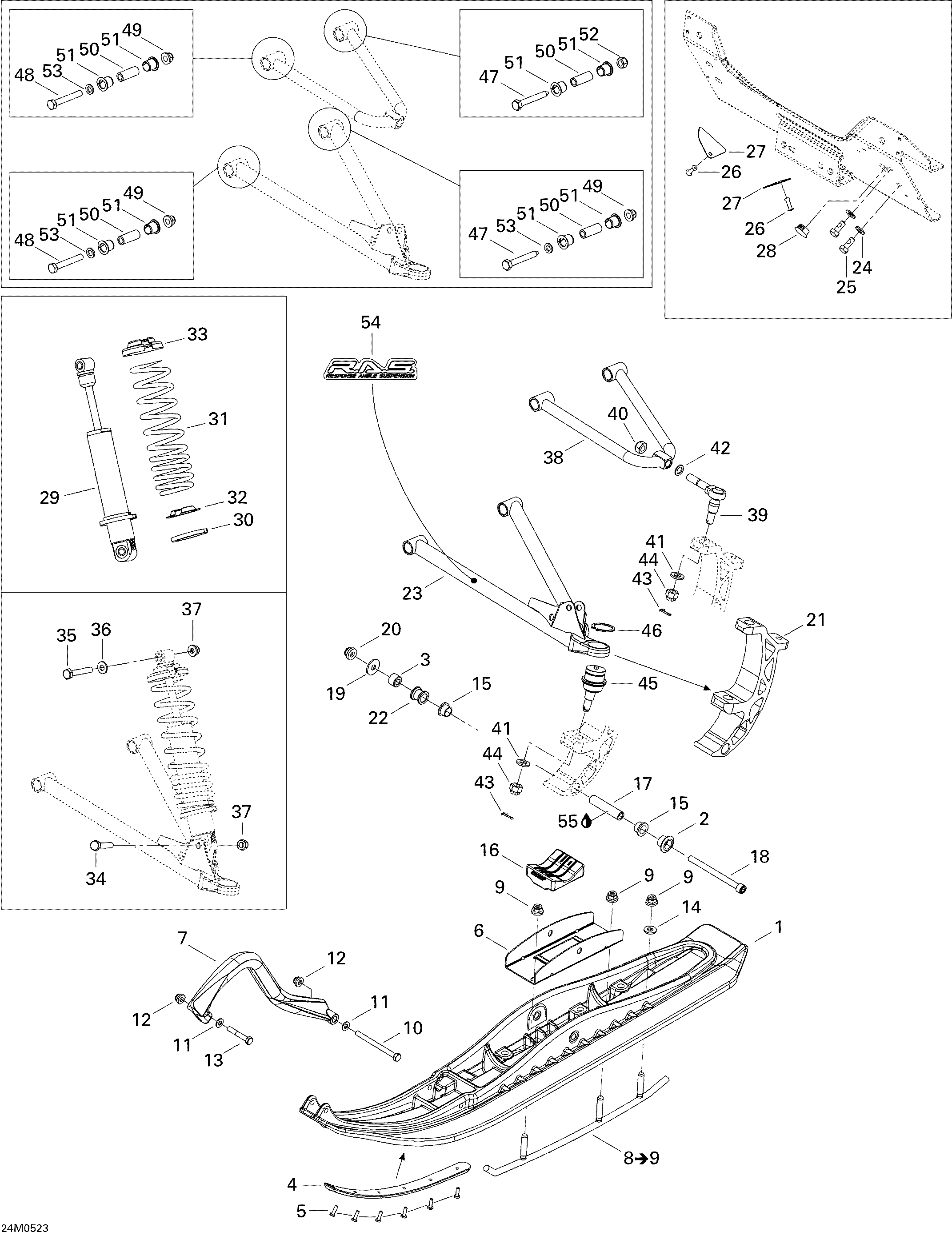 Front Suspension And Ski