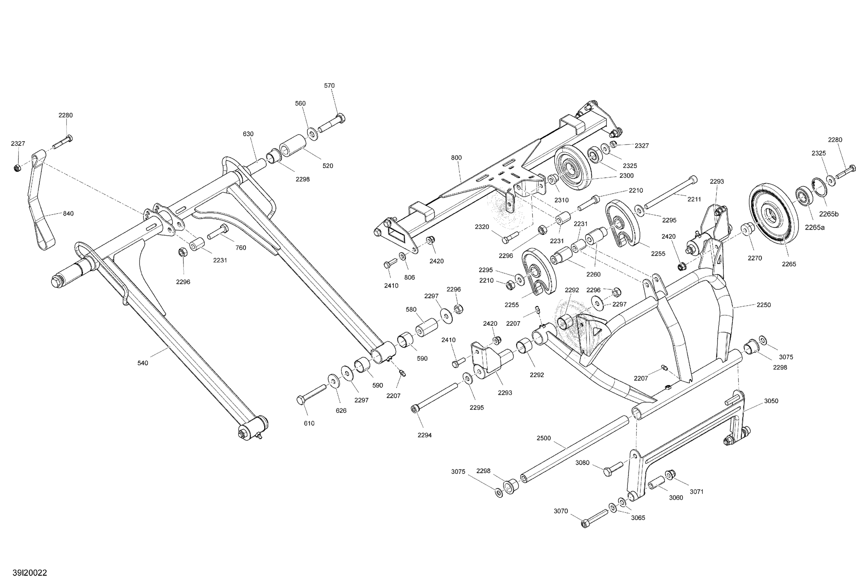 Suspension, Rear - System - Upper  Section - STD - SC