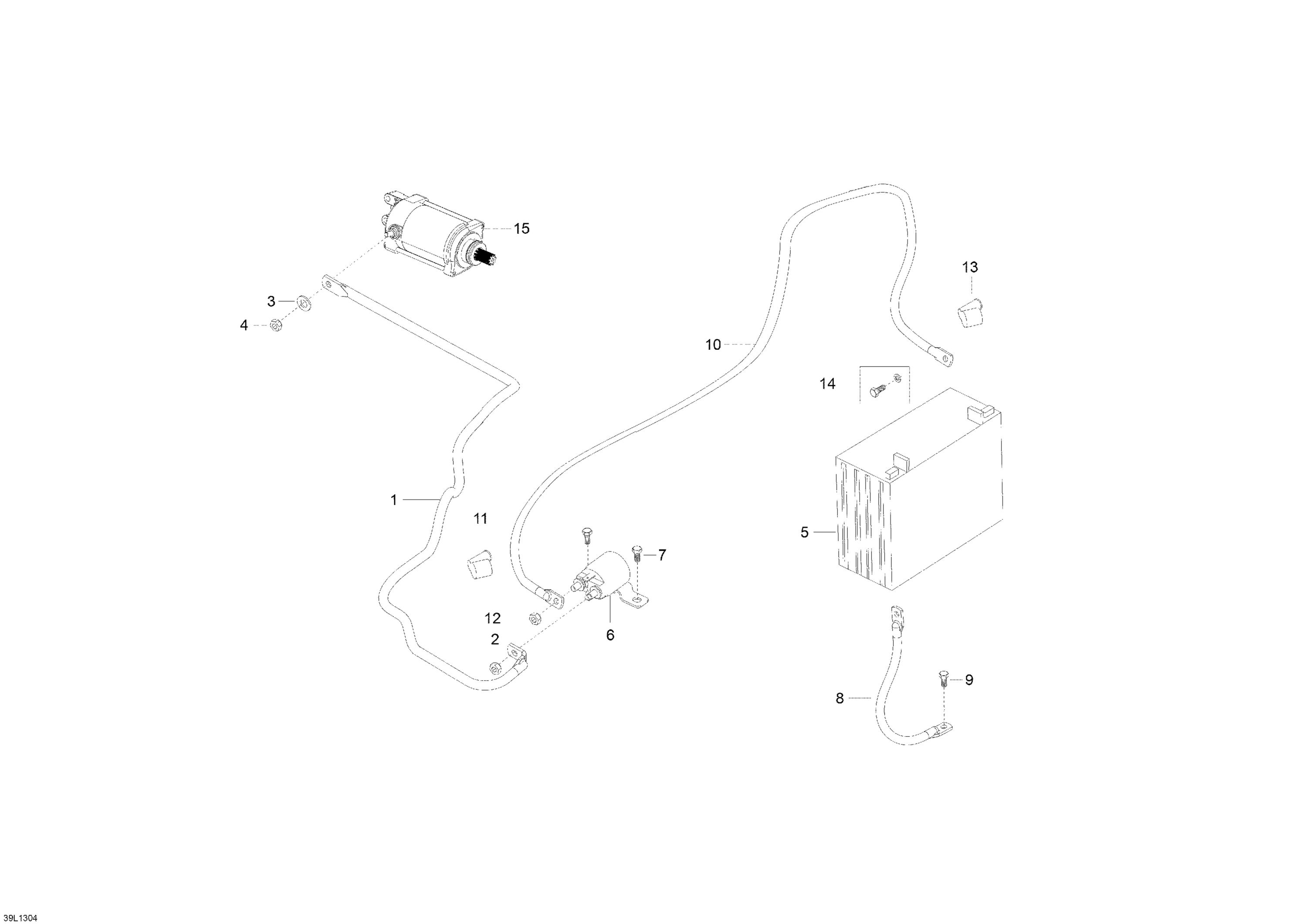Схема узла: Battery And Starter