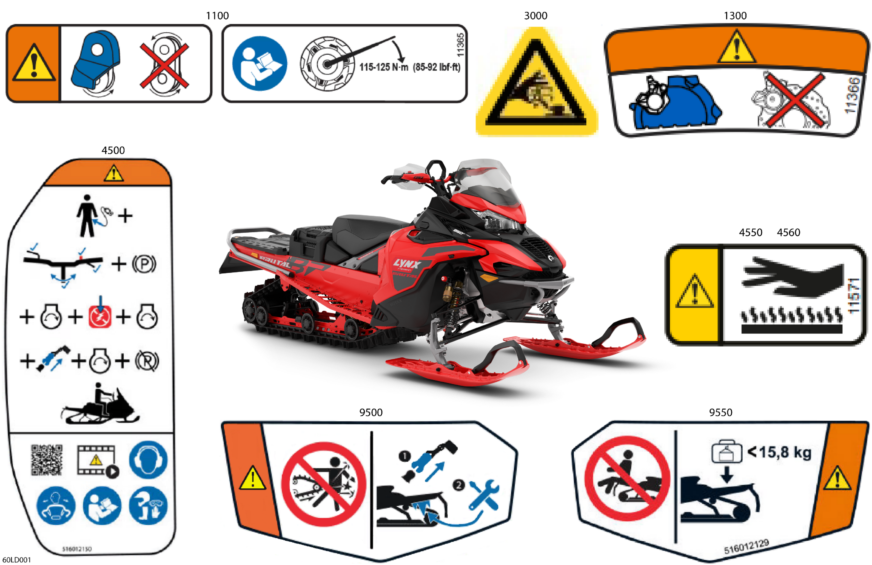 Схема узла: Body - Warning Decals