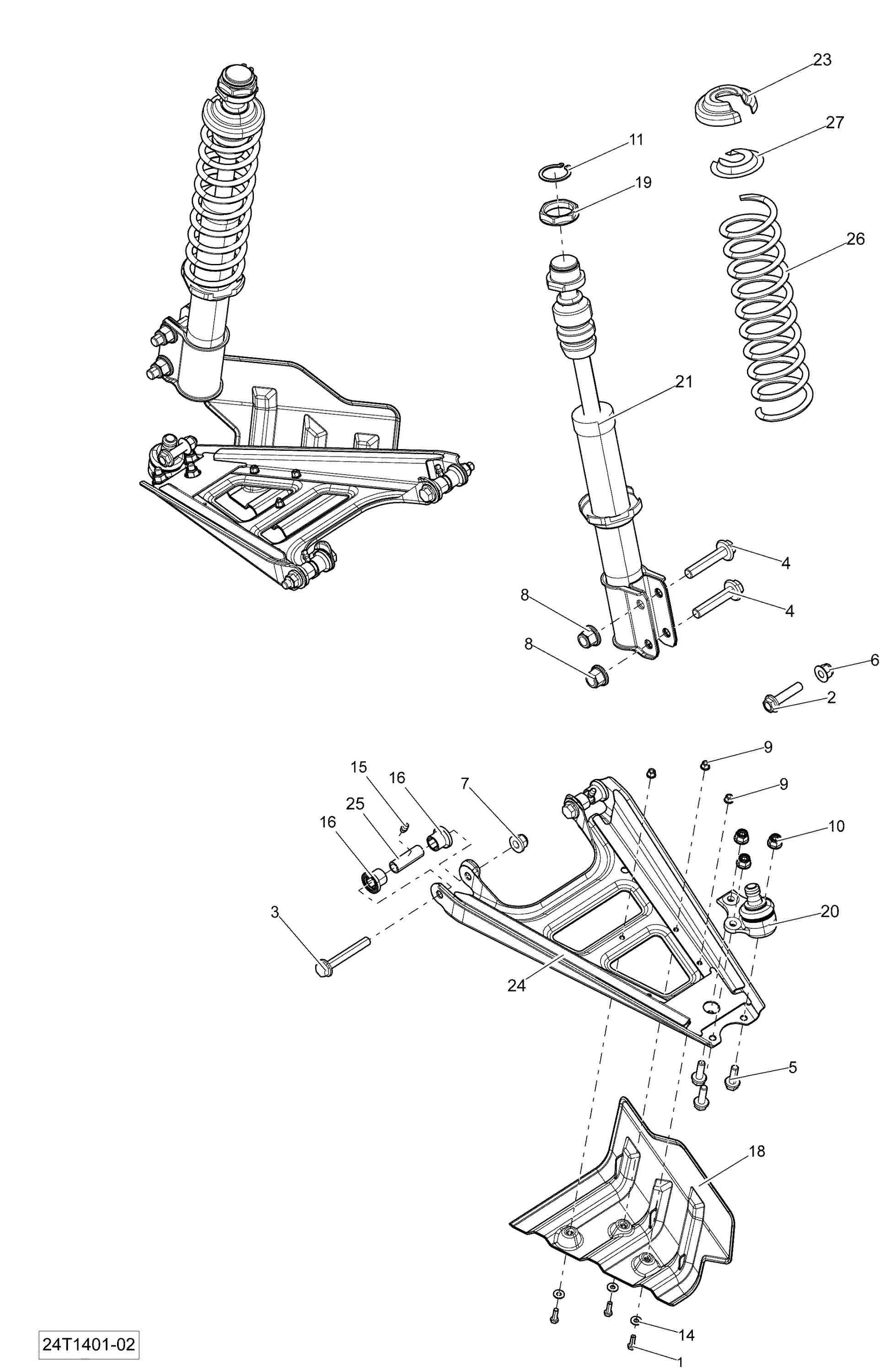 Схема узла: Front Suspension