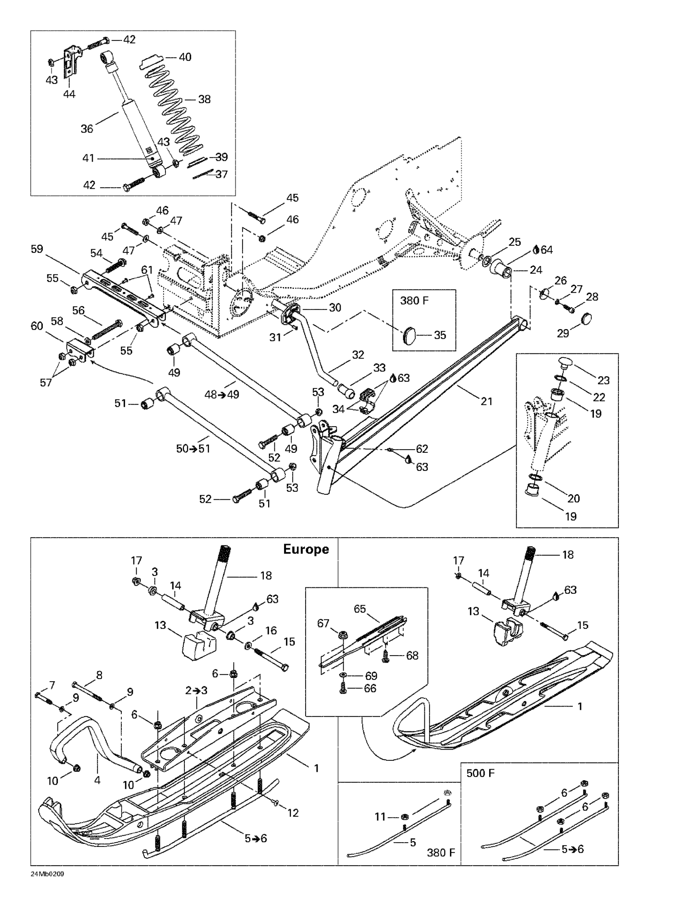 Front Suspension And Ski