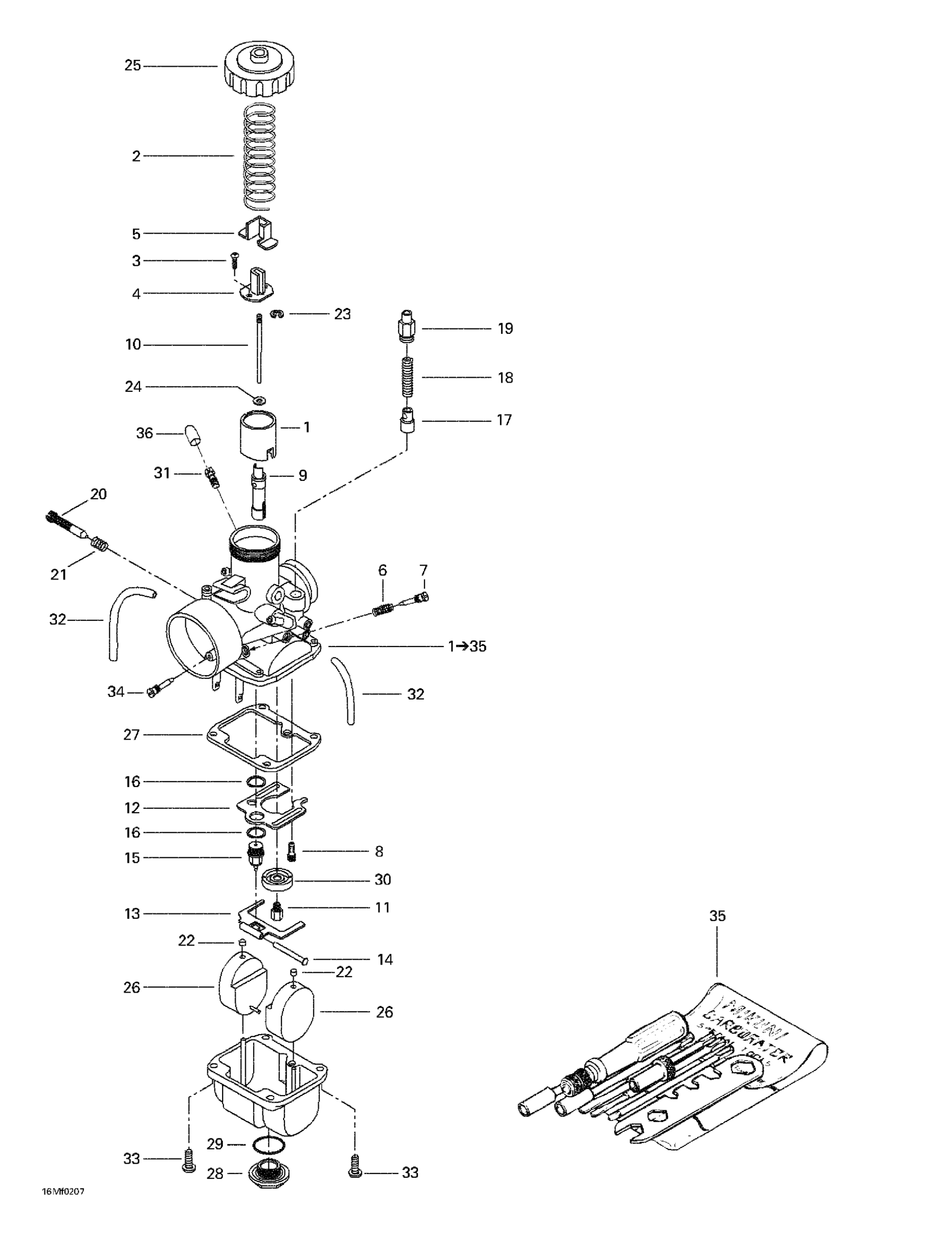 Схема узла: Carburetors