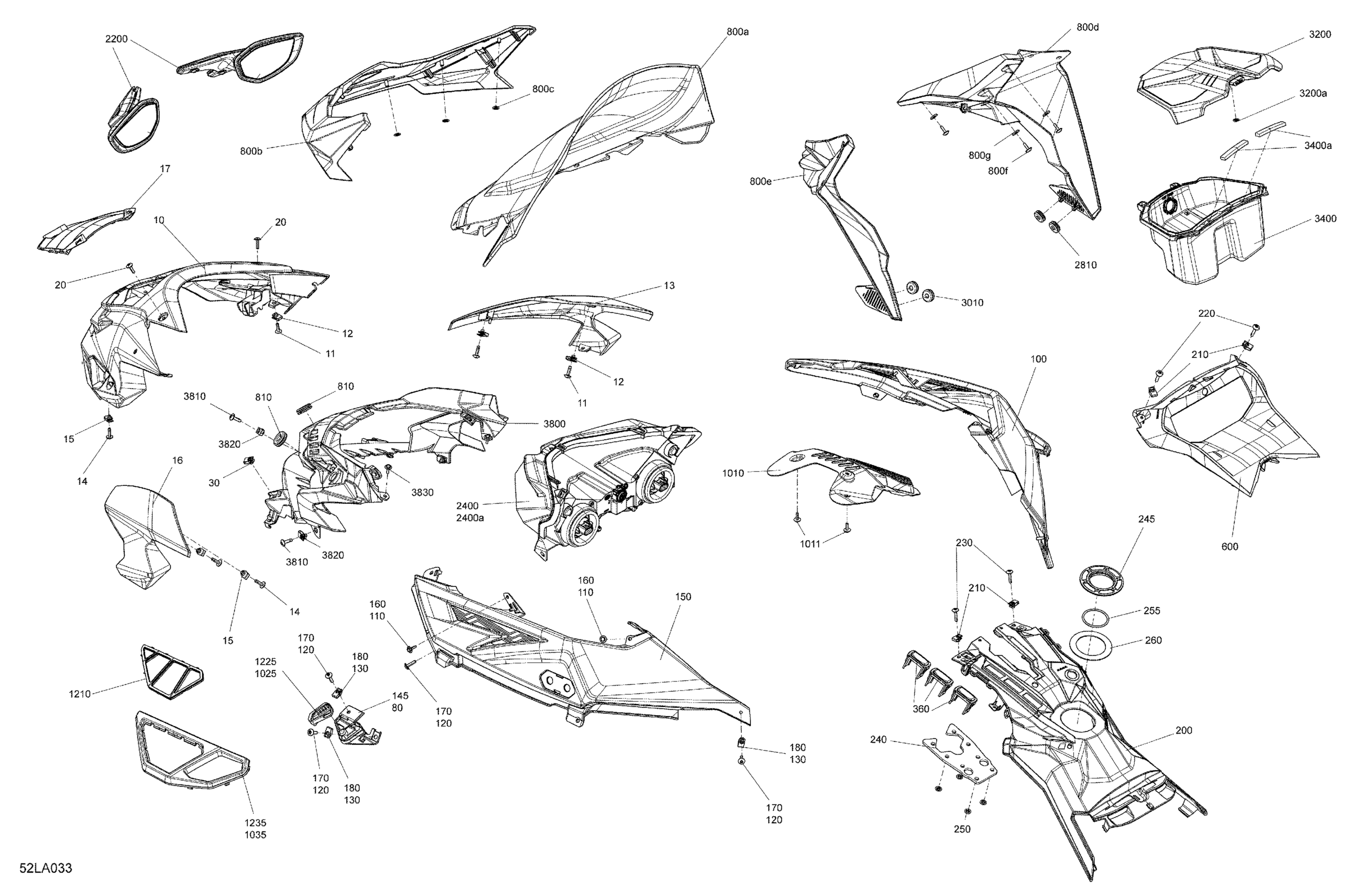 Body - Hood Section and WindShield