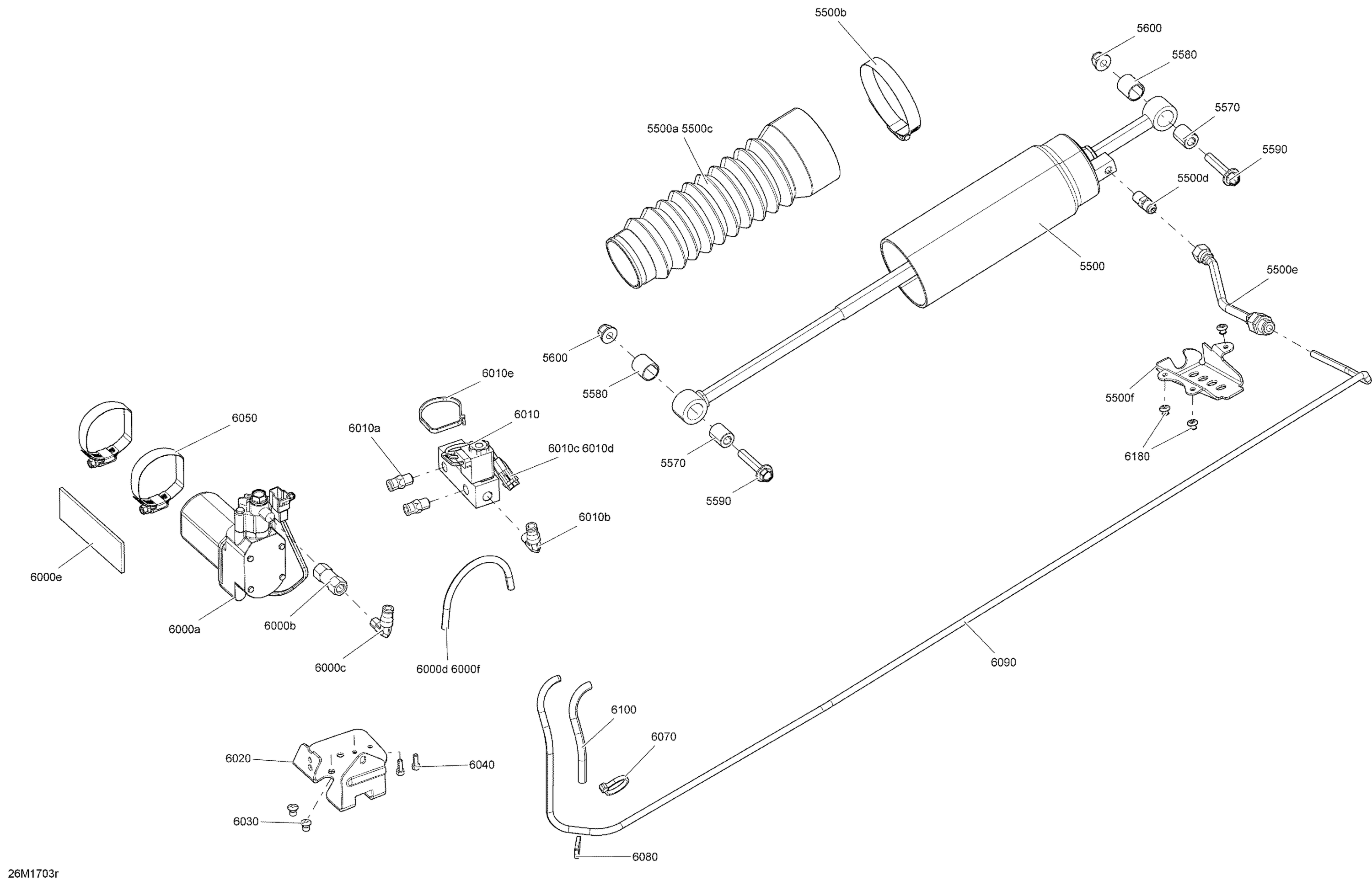 Схема узла: Rear Suspension - rMotion with Air Ride - Package Enduro - Shock