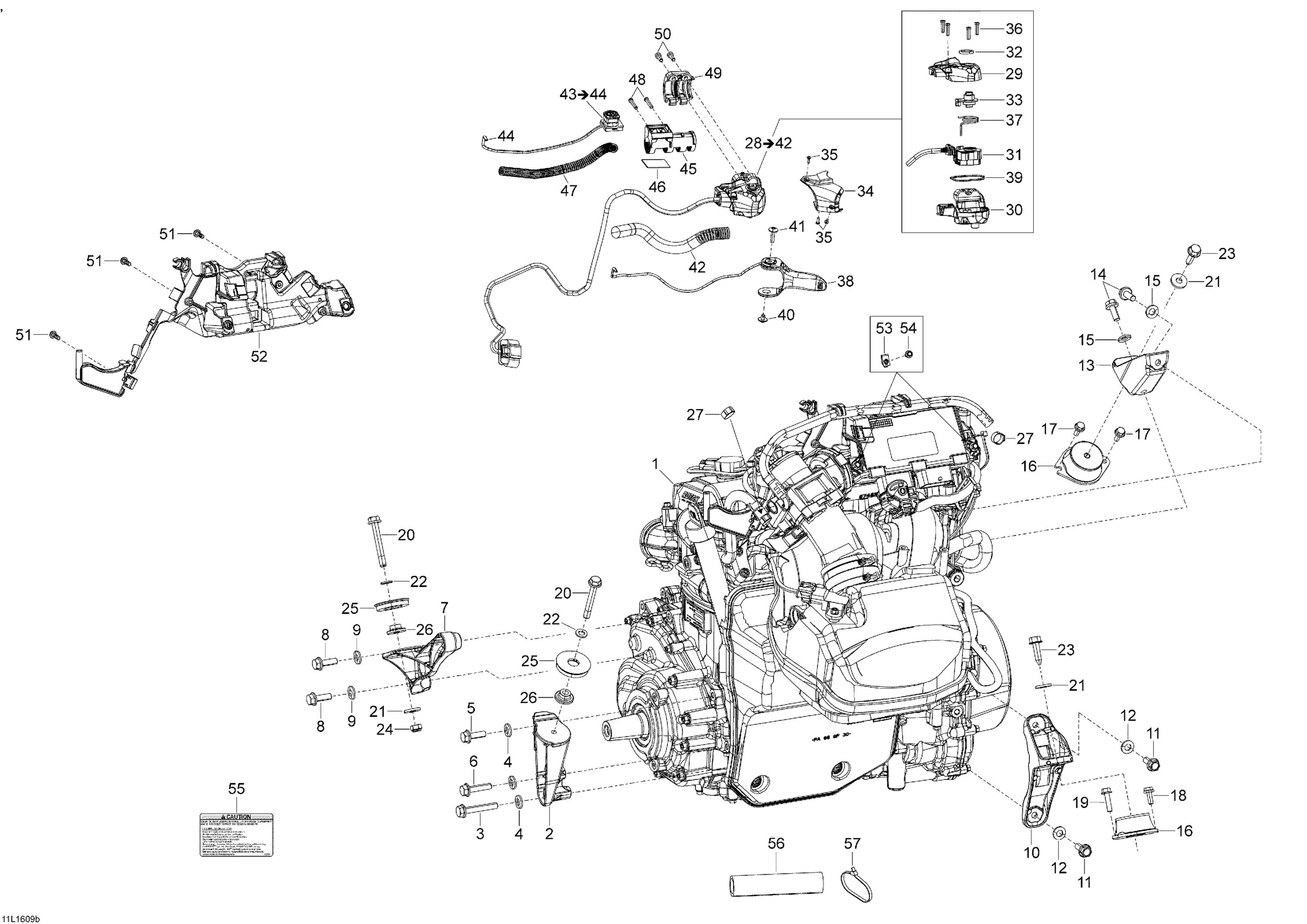 Engine And Engine Support - 1200 4-TEC